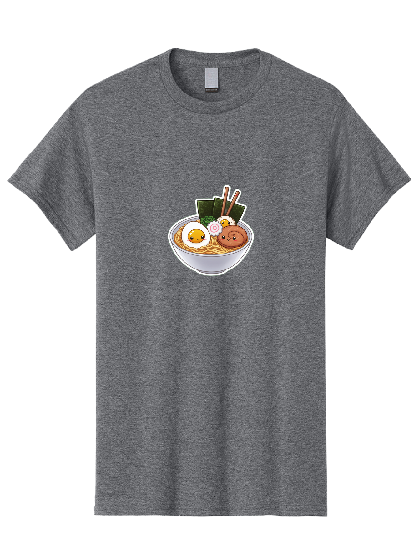 Ramen-5 Men'S Graphic Tee, 100% Cotton, Comfortable Casual Summer Wear, Machine Washable, Ramen Noodles, Cartoon Egg, Boiled Egg, Smiling Egg, Seaweed, Chopsticks, Cartoon Ramen, Japanese Food, Animated Meal, Noodle Soup Bab285 29