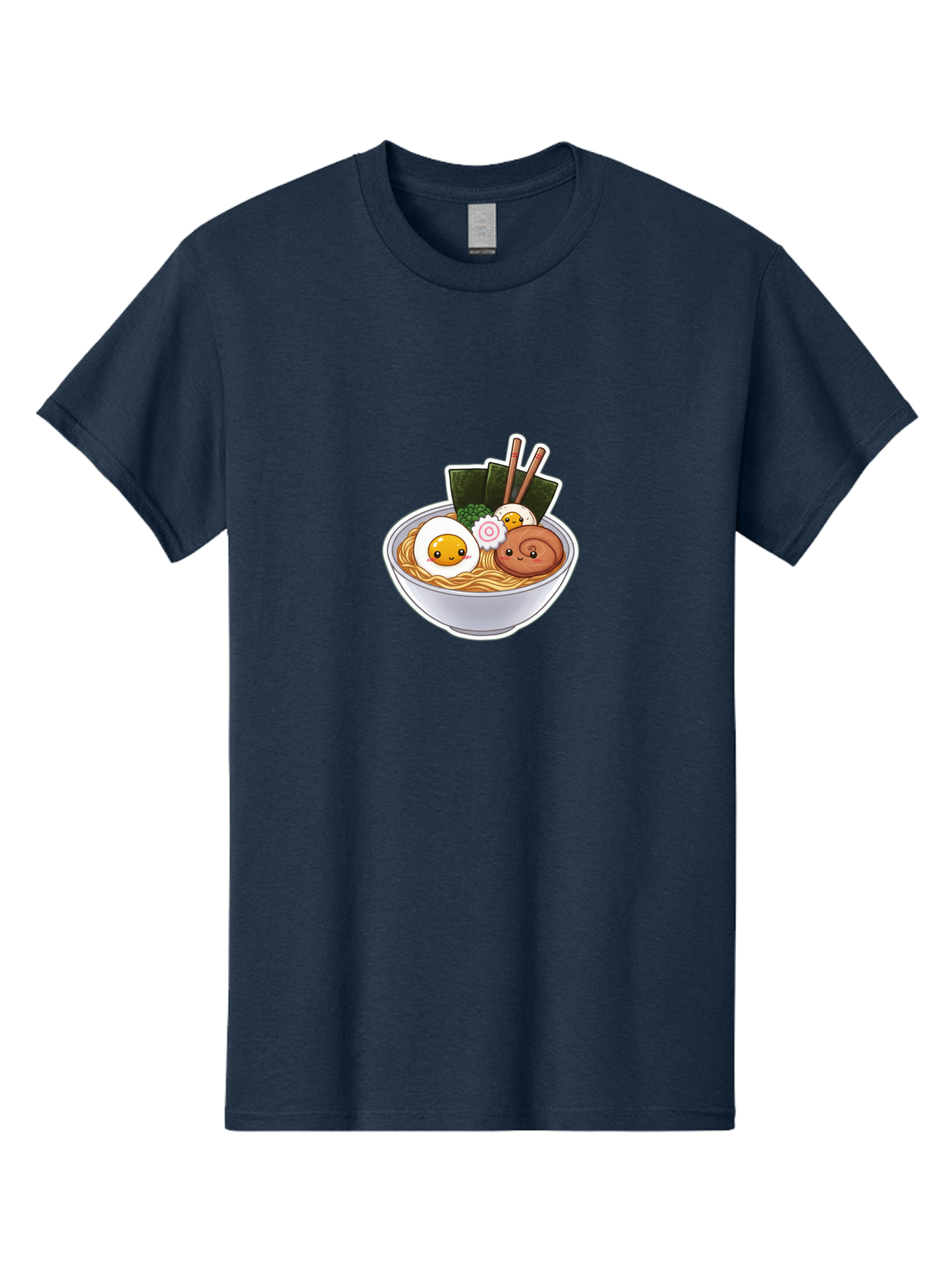 Ramen-5 Men'S Graphic Tee, 100% Cotton, Comfortable Casual Summer Wear, Machine Washable, Ramen Noodles, Cartoon Egg, Boiled Egg, Smiling Egg, Seaweed, Chopsticks, Cartoon Ramen, Japanese Food, Animated Meal, Noodle Soup Bab285 17