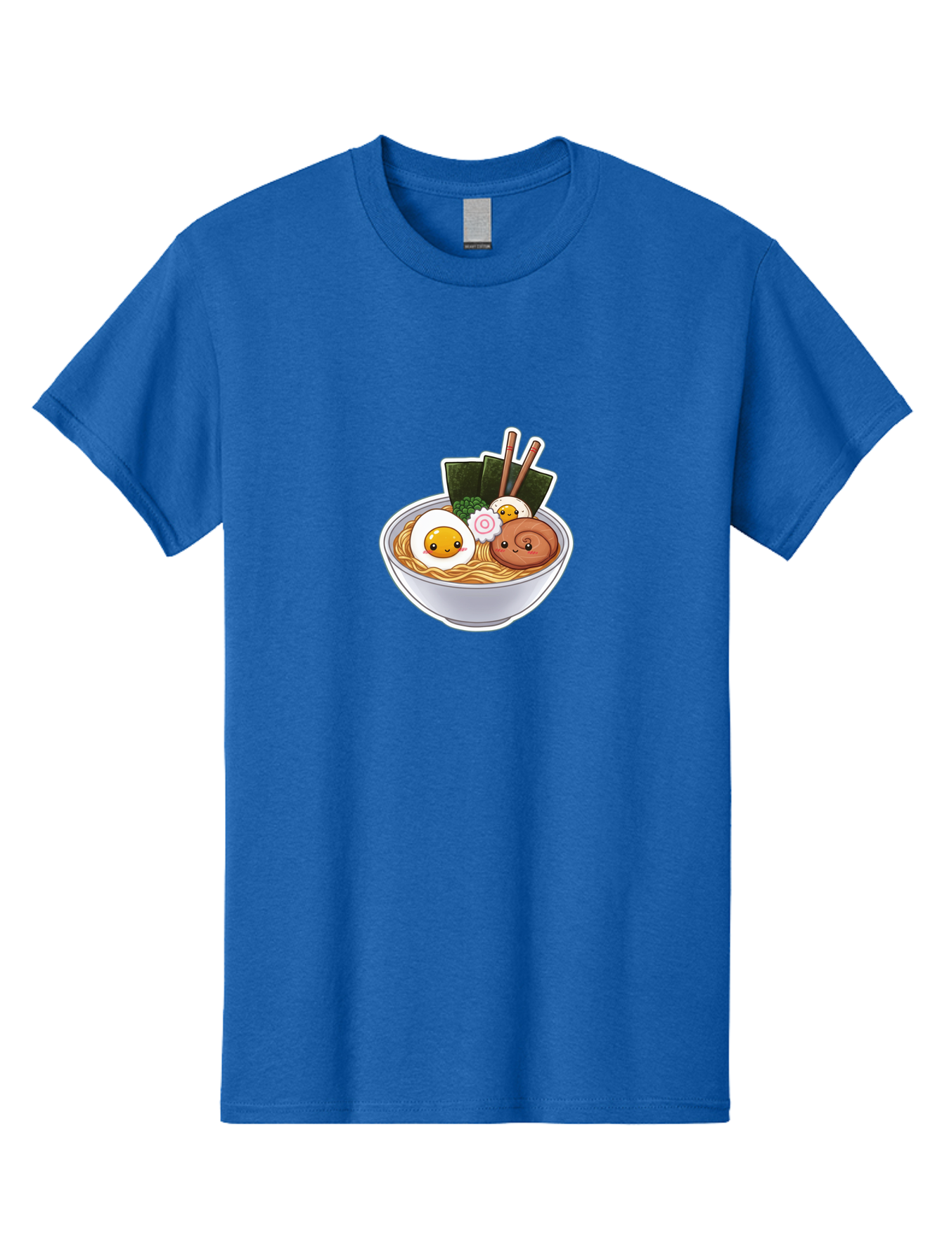 Ramen-5 Men'S Graphic Tee, 100% Cotton, Comfortable Casual Summer Wear, Machine Washable, Ramen Noodles, Cartoon Egg, Boiled Egg, Smiling Egg, Seaweed, Chopsticks, Cartoon Ramen, Japanese Food, Animated Meal, Noodle Soup Bab285 25
