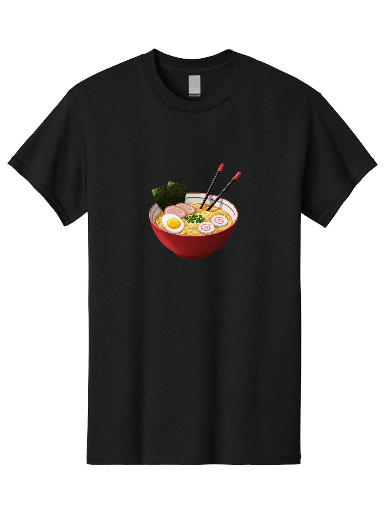 Ramen-6 Men'S Graphic Tee, 100% Cotton, Comfortable Casual Summer Wear, Machine Washable, Steaming Hot Ramen, Japanese Cuisine, Noodle Soup, Boiled Egg, Sliced Pork, Green Onions, Seaweed, Chopsticks, Savory Broth, Comforting Meal, Bab286 8