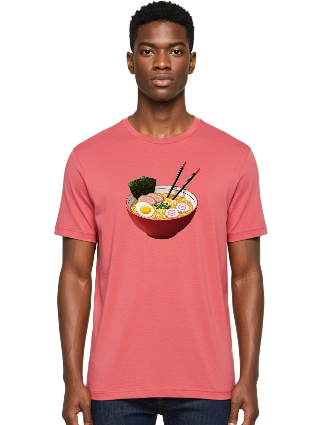Ramen-6 Men'S Graphic Tee, 100% Cotton, Comfortable Casual Summer Wear, Machine Washable, Steaming Hot Ramen, Japanese Cuisine, Noodle Soup, Boiled Egg, Sliced Pork, Green Onions, Seaweed, Chopsticks, Savory Broth, Comforting Meal, Bab286 27