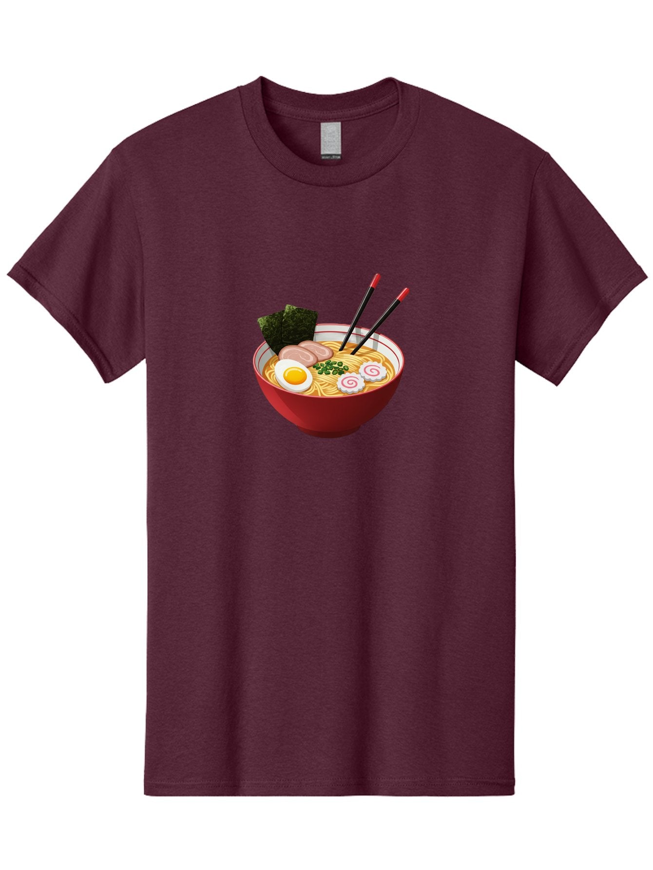 Ramen-6 Men'S Graphic Tee, 100% Cotton, Comfortable Casual Summer Wear, Machine Washable, Steaming Hot Ramen, Japanese Cuisine, Noodle Soup, Boiled Egg, Sliced Pork, Green Onions, Seaweed, Chopsticks, Savory Broth, Comforting Meal, Bab286 9