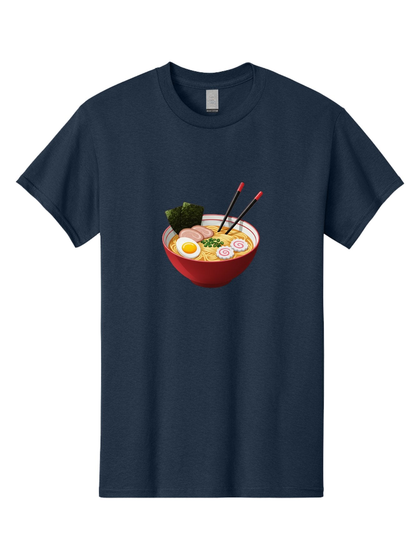 Ramen-6 Men'S Graphic Tee, 100% Cotton, Comfortable Casual Summer Wear, Machine Washable, Steaming Hot Ramen, Japanese Cuisine, Noodle Soup, Boiled Egg, Sliced Pork, Green Onions, Seaweed, Chopsticks, Savory Broth, Comforting Meal, Bab286 6