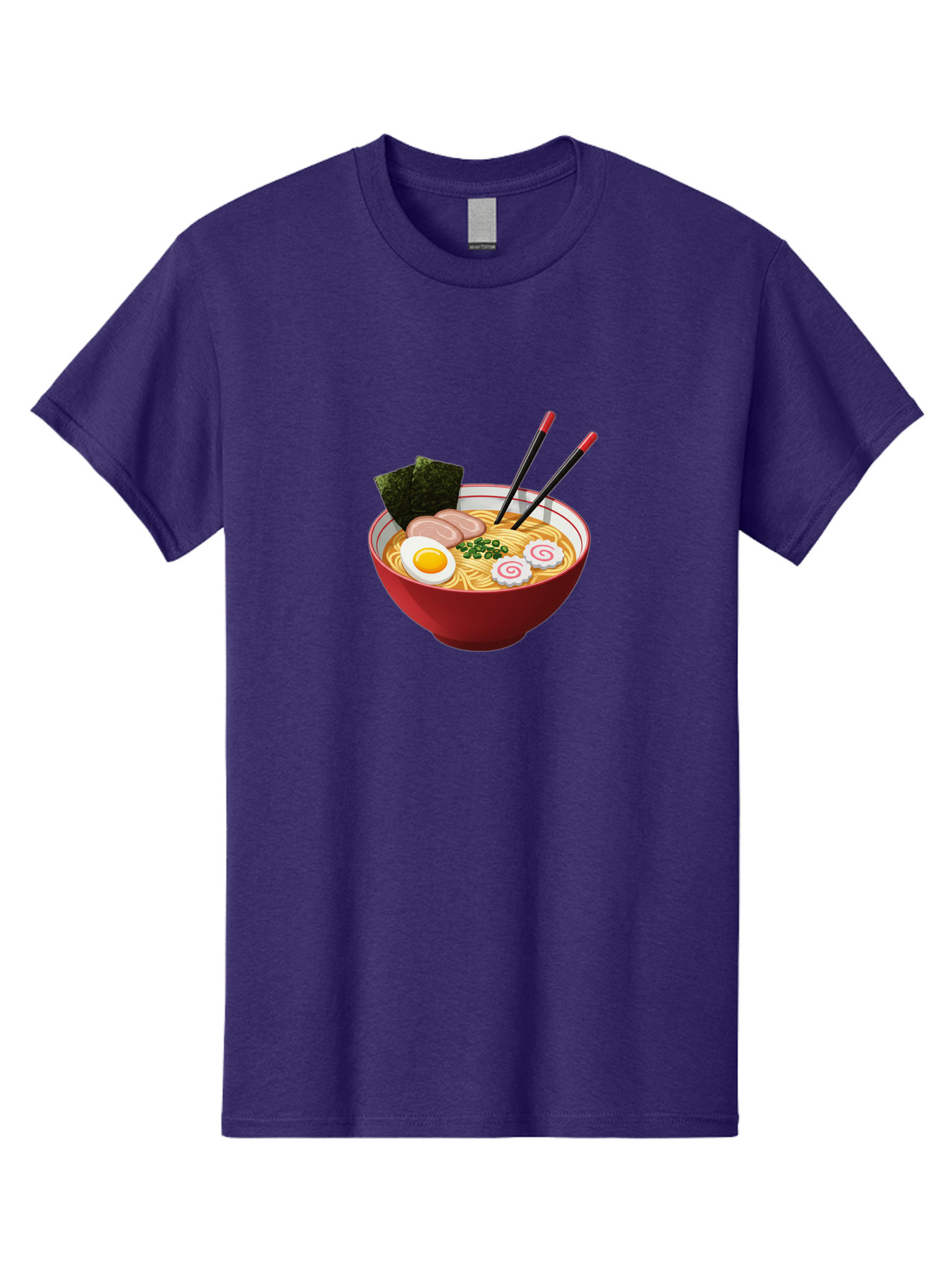 Ramen-6 Men'S Graphic Tee, 100% Cotton, Comfortable Casual Summer Wear, Machine Washable, Steaming Hot Ramen, Japanese Cuisine, Noodle Soup, Boiled Egg, Sliced Pork, Green Onions, Seaweed, Chopsticks, Savory Broth, Comforting Meal, Bab286 3