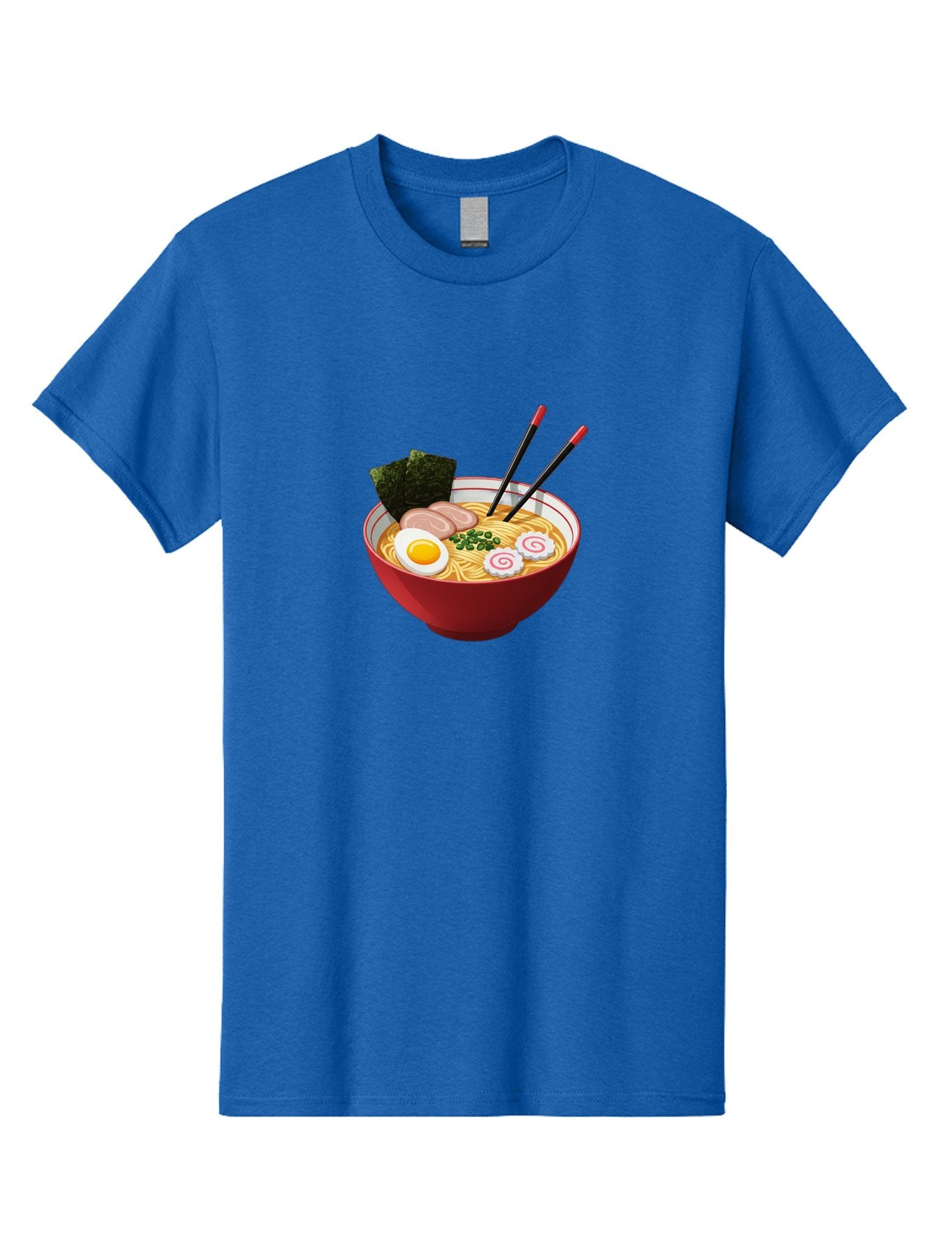 Ramen-6 Men'S Graphic Tee, 100% Cotton, Comfortable Casual Summer Wear, Machine Washable, Steaming Hot Ramen, Japanese Cuisine, Noodle Soup, Boiled Egg, Sliced Pork, Green Onions, Seaweed, Chopsticks, Savory Broth, Comforting Meal, Bab286 12