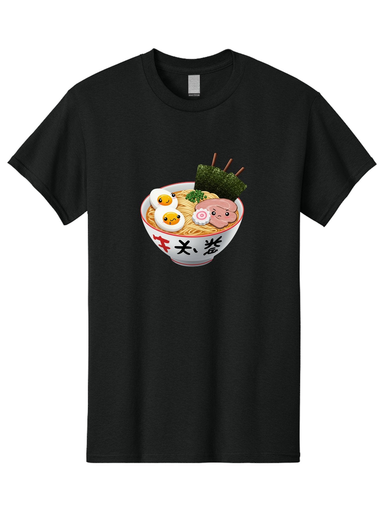 Ramen-7 Men'S Graphic Tee, 100% Cotton, Comfortable Casual Summer Wear, Machine Washable, Steaming Hot Ramen, Boiled Egg, Sliced Pork, Green Onions, Fish Cake, Seaweed, Asian Cuisine, Noodle Soup, Savory Flavors, Japanese Food Bab287 10