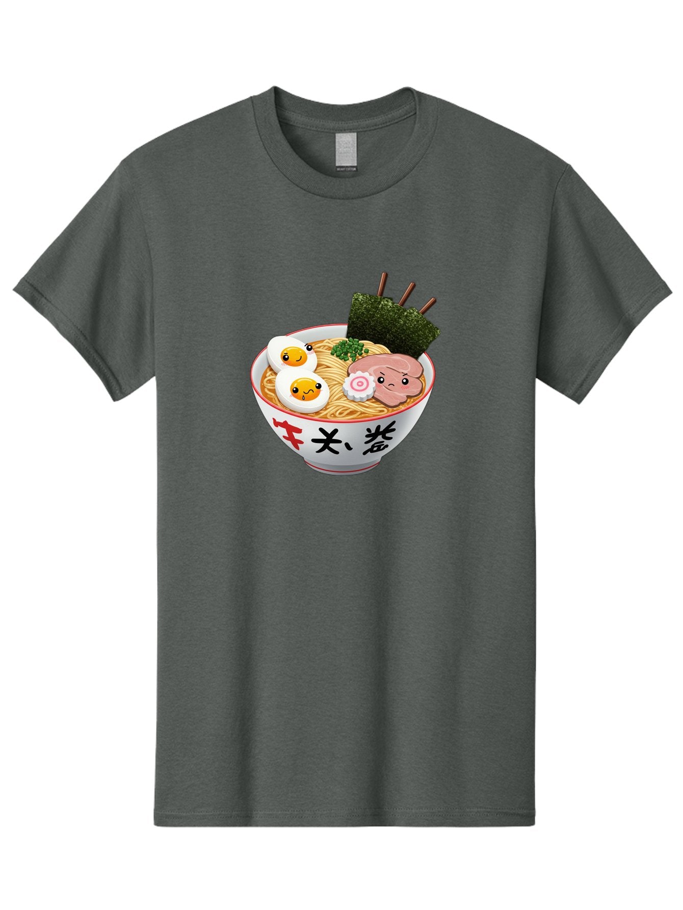 Ramen-7 Men'S Graphic Tee, 100% Cotton, Comfortable Casual Summer Wear, Machine Washable, Steaming Hot Ramen, Boiled Egg, Sliced Pork, Green Onions, Fish Cake, Seaweed, Asian Cuisine, Noodle Soup, Savory Flavors, Japanese Food Bab287 11