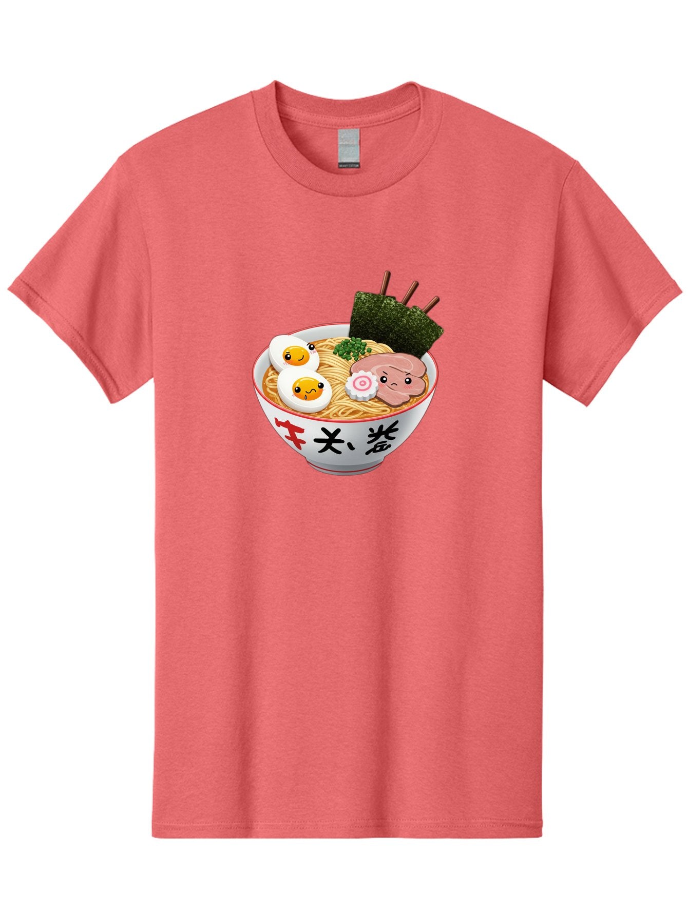 Ramen-7 Men'S Graphic Tee, 100% Cotton, Comfortable Casual Summer Wear, Machine Washable, Steaming Hot Ramen, Boiled Egg, Sliced Pork, Green Onions, Fish Cake, Seaweed, Asian Cuisine, Noodle Soup, Savory Flavors, Japanese Food Bab287 7