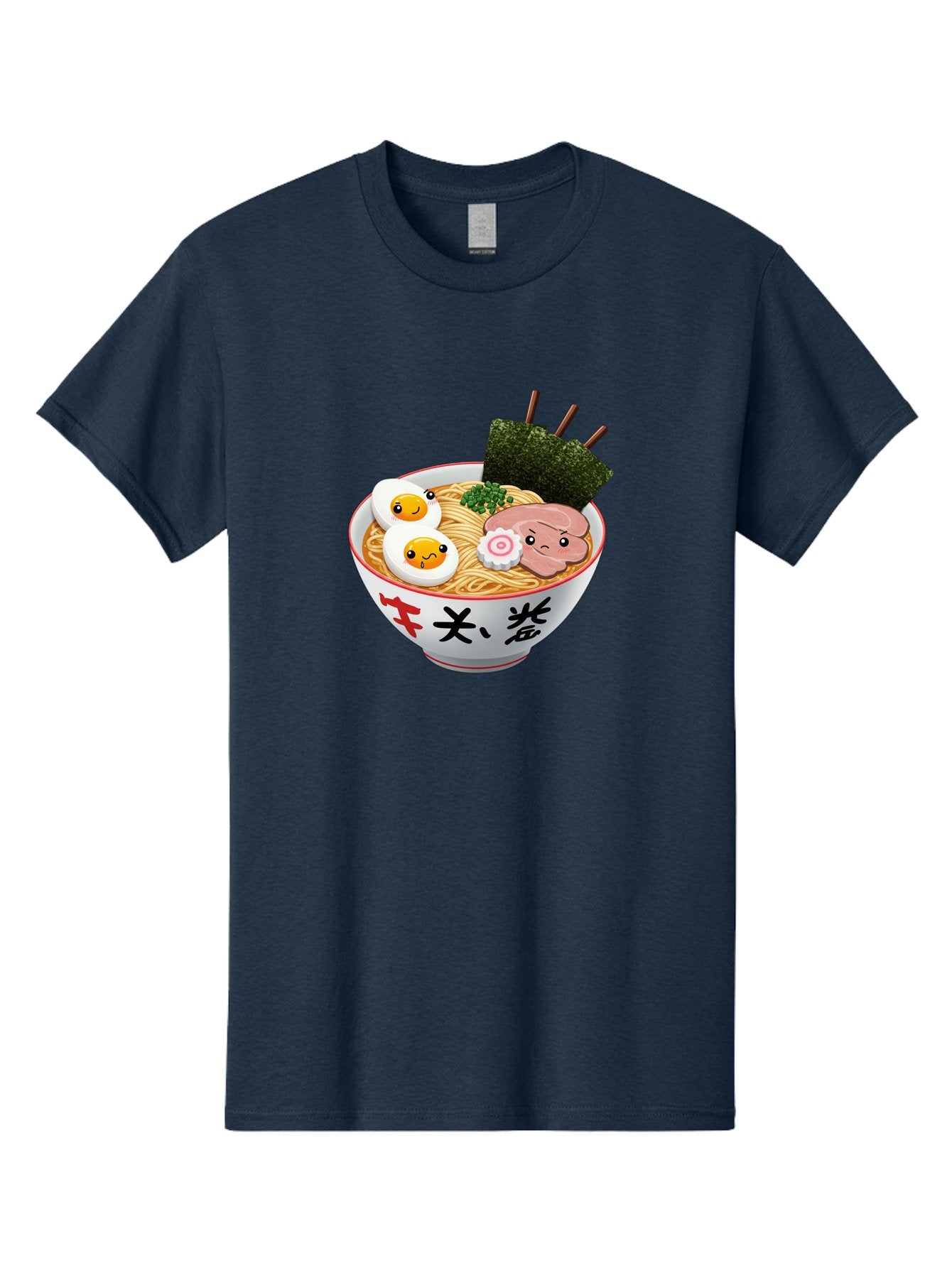 Ramen-7 Men'S Graphic Tee, 100% Cotton, Comfortable Casual Summer Wear, Machine Washable, Steaming Hot Ramen, Boiled Egg, Sliced Pork, Green Onions, Fish Cake, Seaweed, Asian Cuisine, Noodle Soup, Savory Flavors, Japanese Food Bab287 12