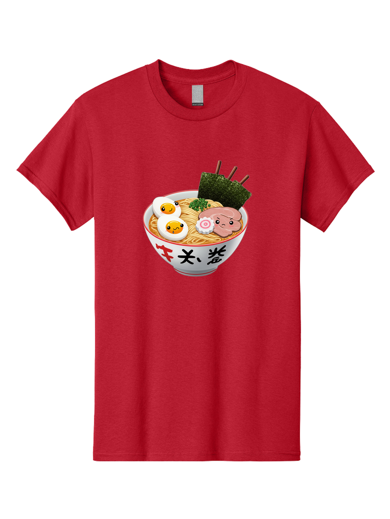 Ramen-7 Men'S Graphic Tee, 100% Cotton, Comfortable Casual Summer Wear, Machine Washable, Steaming Hot Ramen, Boiled Egg, Sliced Pork, Green Onions, Fish Cake, Seaweed, Asian Cuisine, Noodle Soup, Savory Flavors, Japanese Food Bab287 11