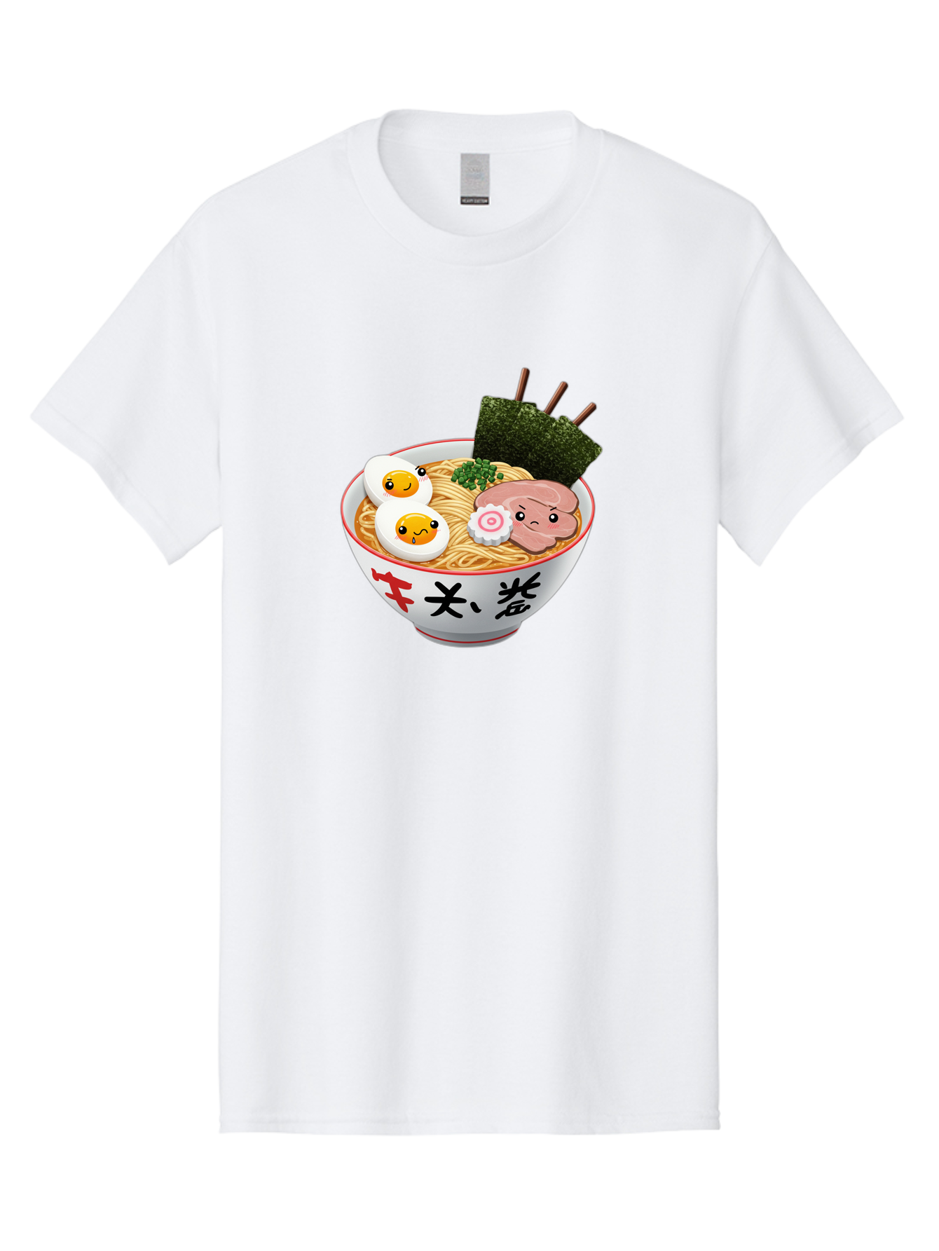 Ramen-7 Men'S Graphic Tee, 100% Cotton, Comfortable Casual Summer Wear, Machine Washable, Steaming Hot Ramen, Boiled Egg, Sliced Pork, Green Onions, Fish Cake, Seaweed, Asian Cuisine, Noodle Soup, Savory Flavors, Japanese Food Bab287 17