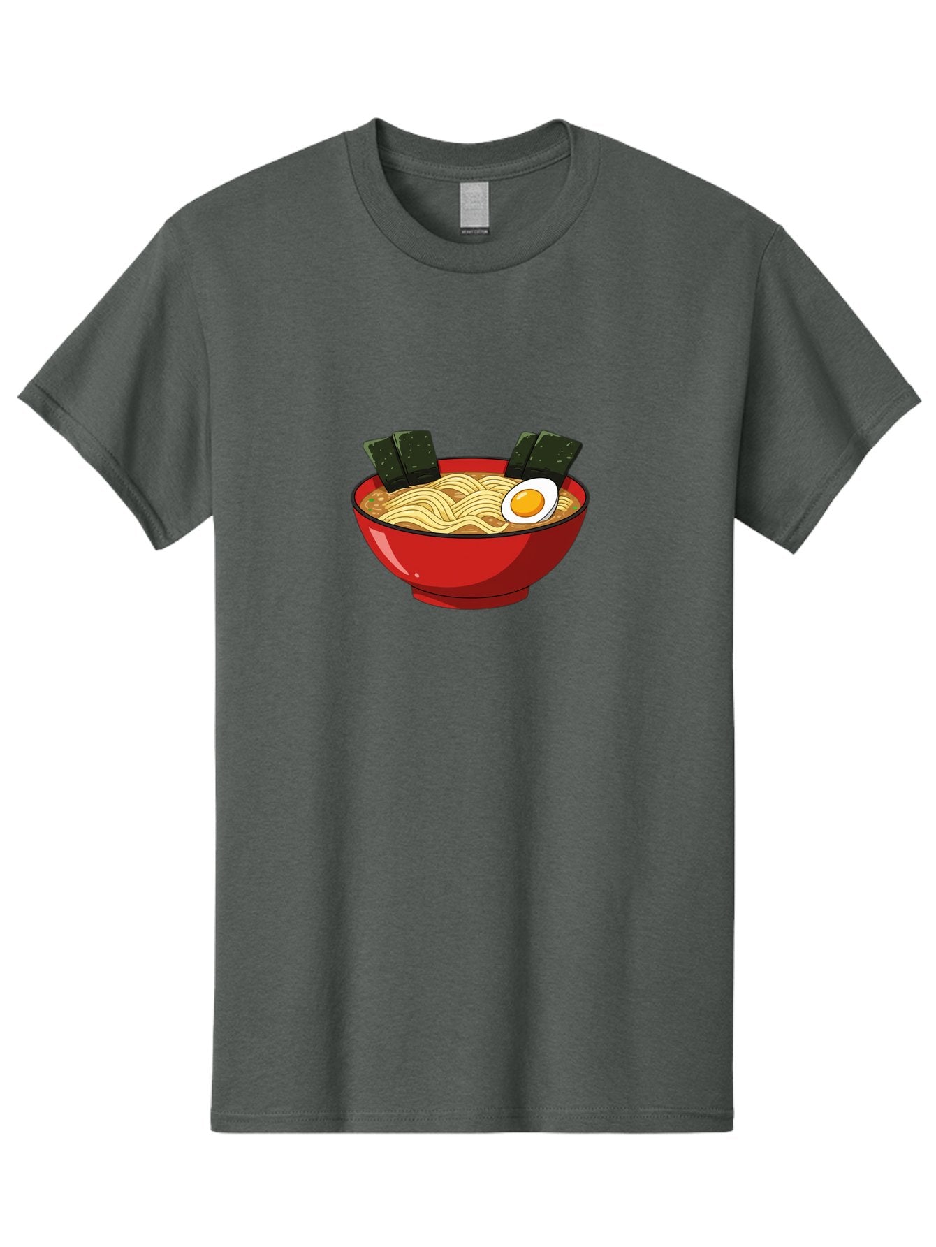 Ramen-9 Men'S Graphic Tee, 100% Cotton, Comfortable Casual Summer Wear, Machine Washable, Steaming Bowl Of Ramen, Savory Broth, Springy Noodles, Boiled Egg, Seaweed Strips, Japanese Cuisine, Comfort Food, Noodle Soup Bab289 12