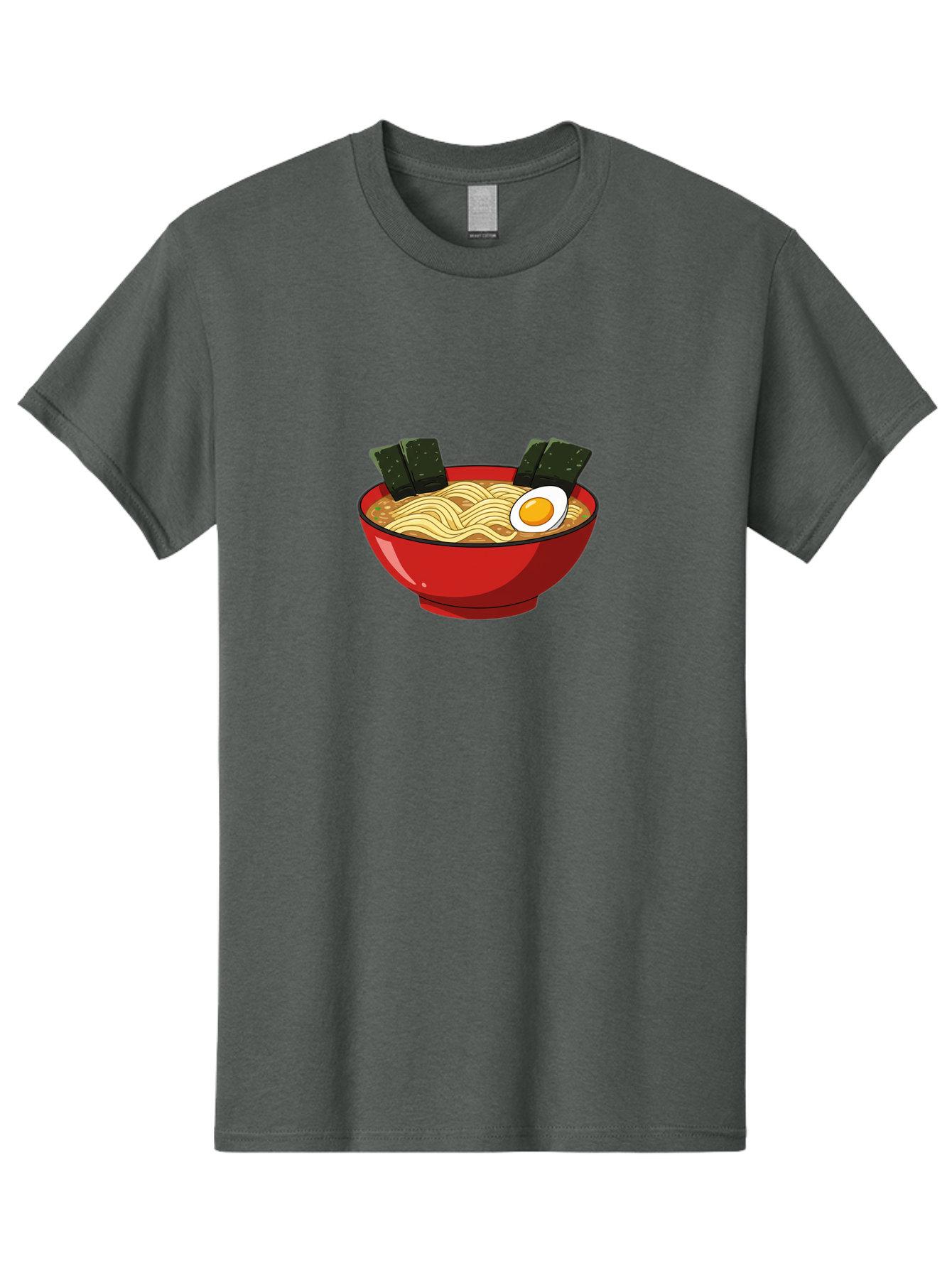 Ramen-9 Men'S Graphic Tee, 100% Cotton, Comfortable Casual Summer Wear, Machine Washable, Steaming Bowl Of Ramen, Savory Broth, Springy Noodles, Boiled Egg, Seaweed Strips, Japanese Cuisine, Comfort Food, Noodle Soup Bab289 5