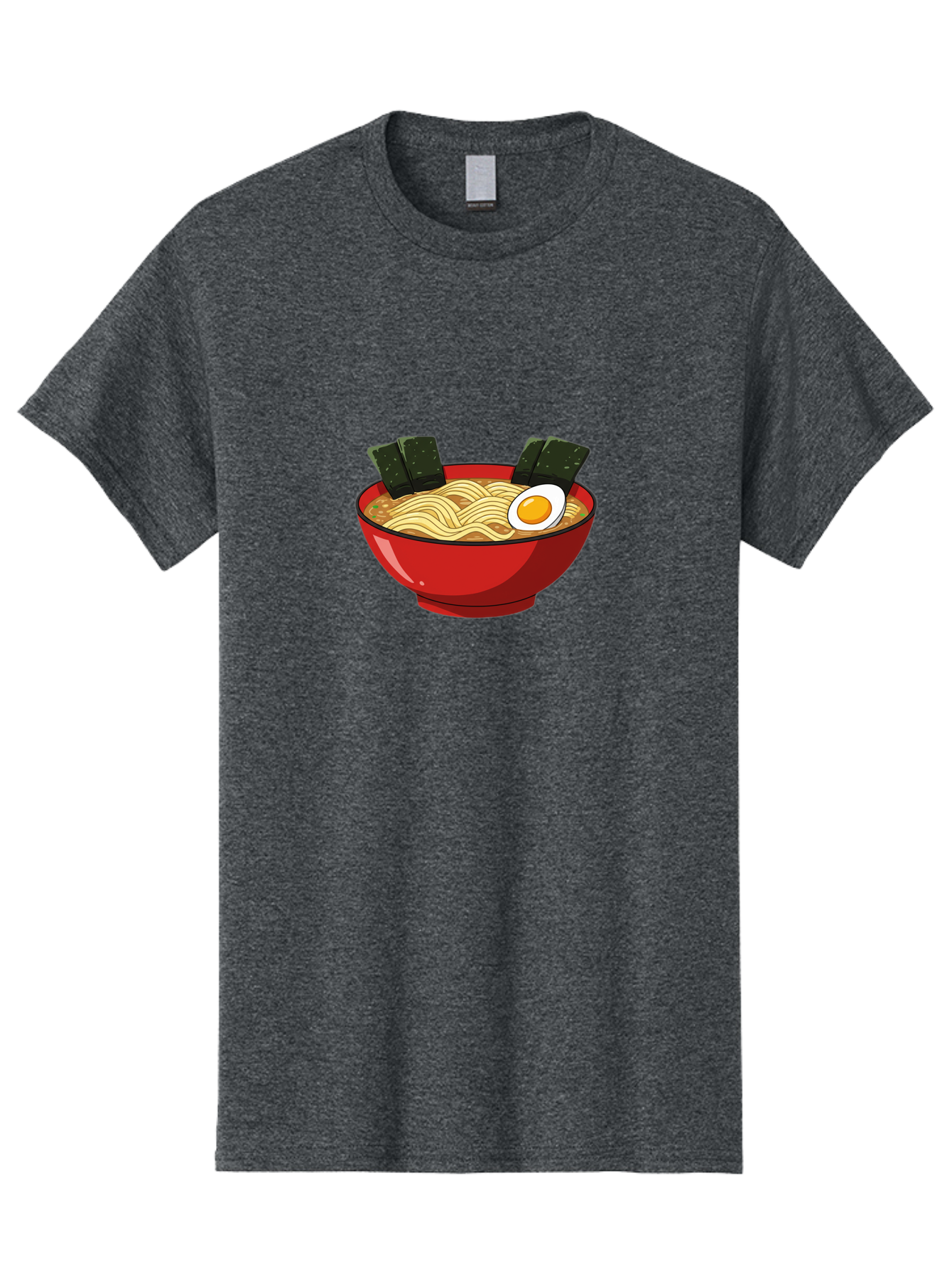 Ramen-9 Men'S Graphic Tee, 100% Cotton, Comfortable Casual Summer Wear, Machine Washable, Steaming Bowl Of Ramen, Savory Broth, Springy Noodles, Boiled Egg, Seaweed Strips, Japanese Cuisine, Comfort Food, Noodle Soup Bab289