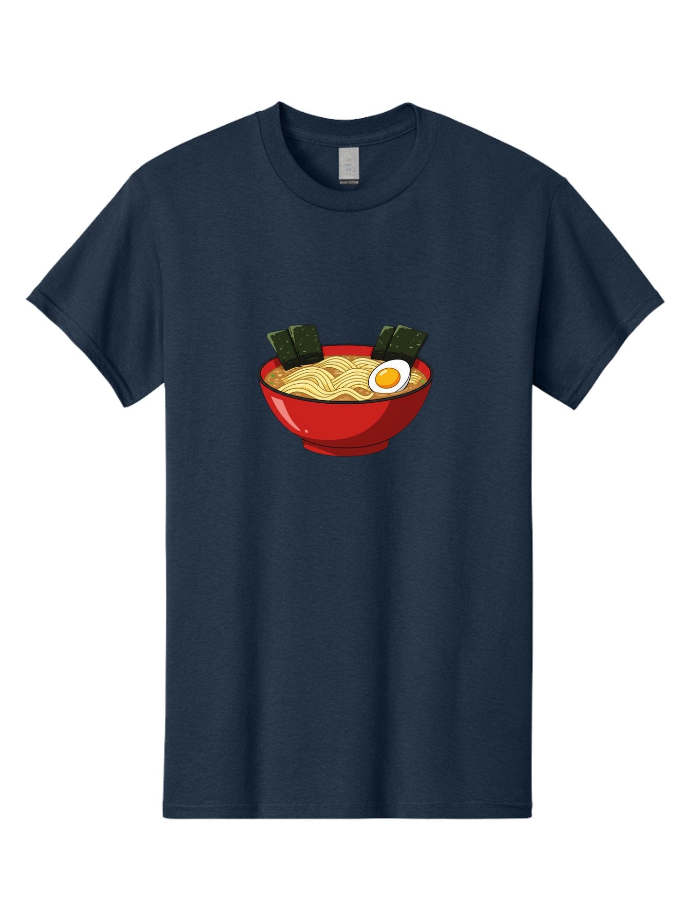 Ramen-9 Men'S Graphic Tee, 100% Cotton, Comfortable Casual Summer Wear, Machine Washable, Steaming Bowl Of Ramen, Savory Broth, Springy Noodles, Boiled Egg, Seaweed Strips, Japanese Cuisine, Comfort Food, Noodle Soup Bab289 7