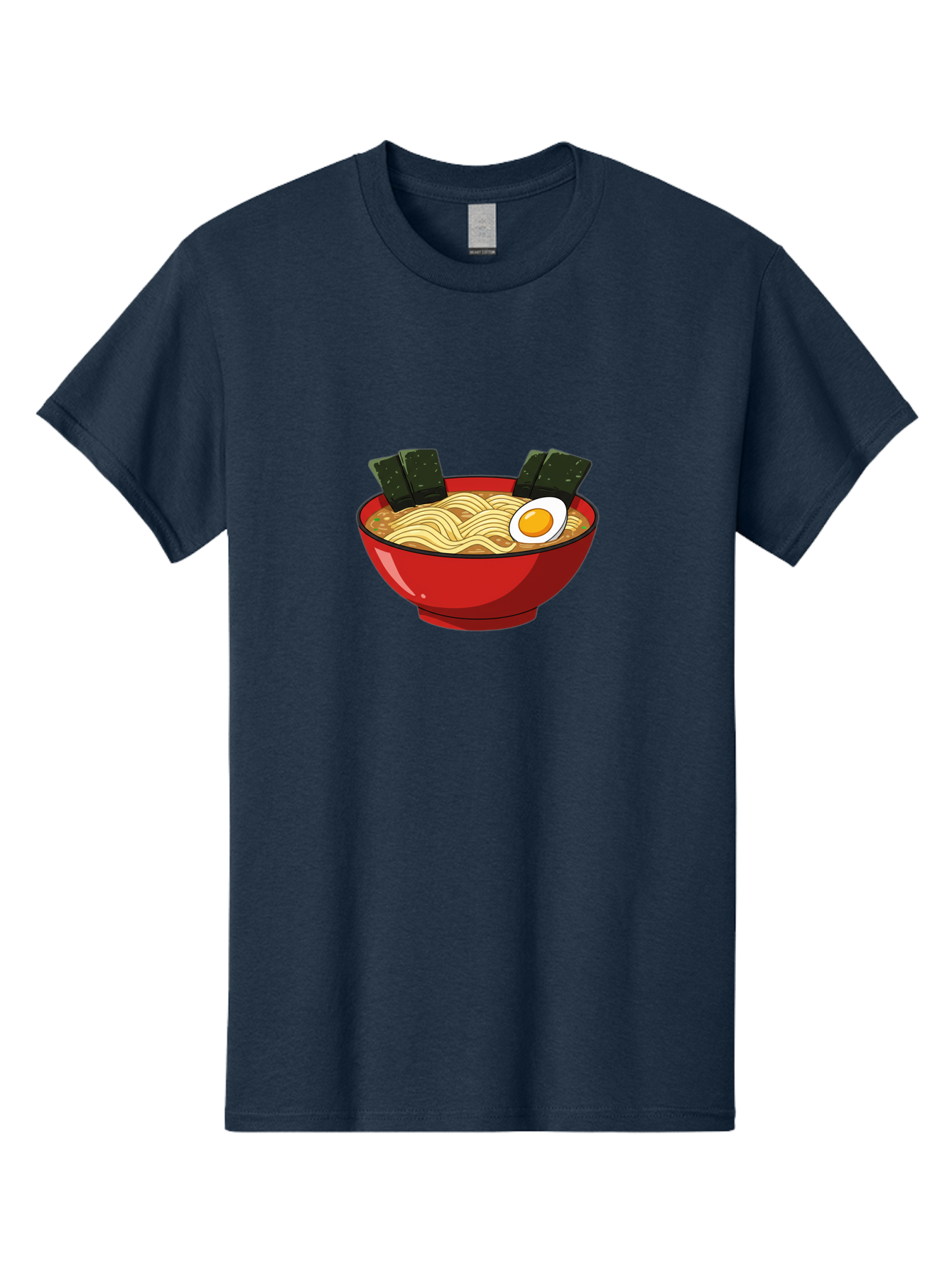 Ramen-9 Men'S Graphic Tee, 100% Cotton, Comfortable Casual Summer Wear, Machine Washable, Steaming Bowl Of Ramen, Savory Broth, Springy Noodles, Boiled Egg, Seaweed Strips, Japanese Cuisine, Comfort Food, Noodle Soup Bab289 25