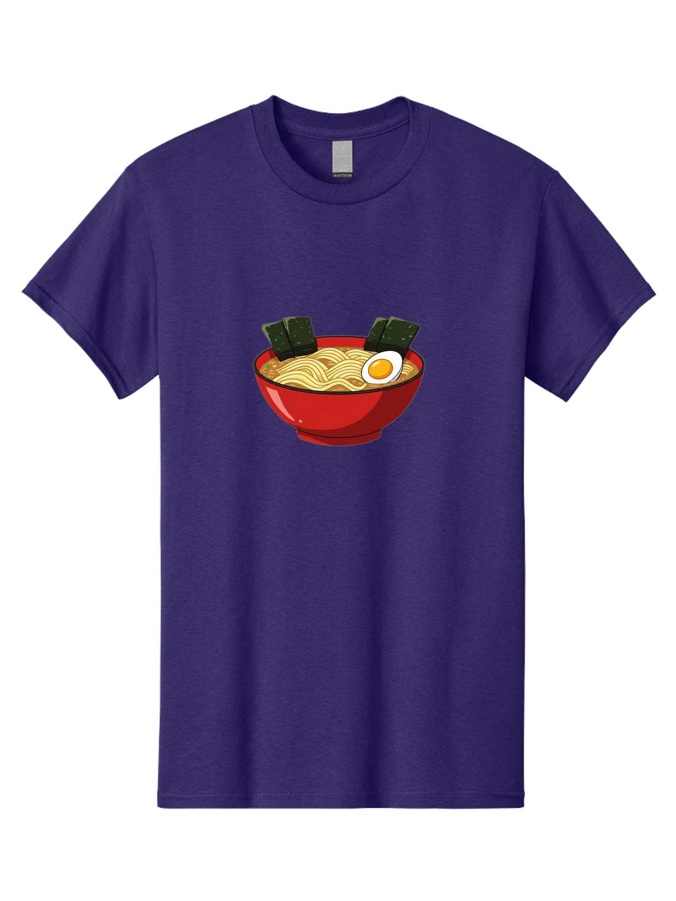 Ramen-9 Men'S Graphic Tee, 100% Cotton, Comfortable Casual Summer Wear, Machine Washable, Steaming Bowl Of Ramen, Savory Broth, Springy Noodles, Boiled Egg, Seaweed Strips, Japanese Cuisine, Comfort Food, Noodle Soup Bab289 9