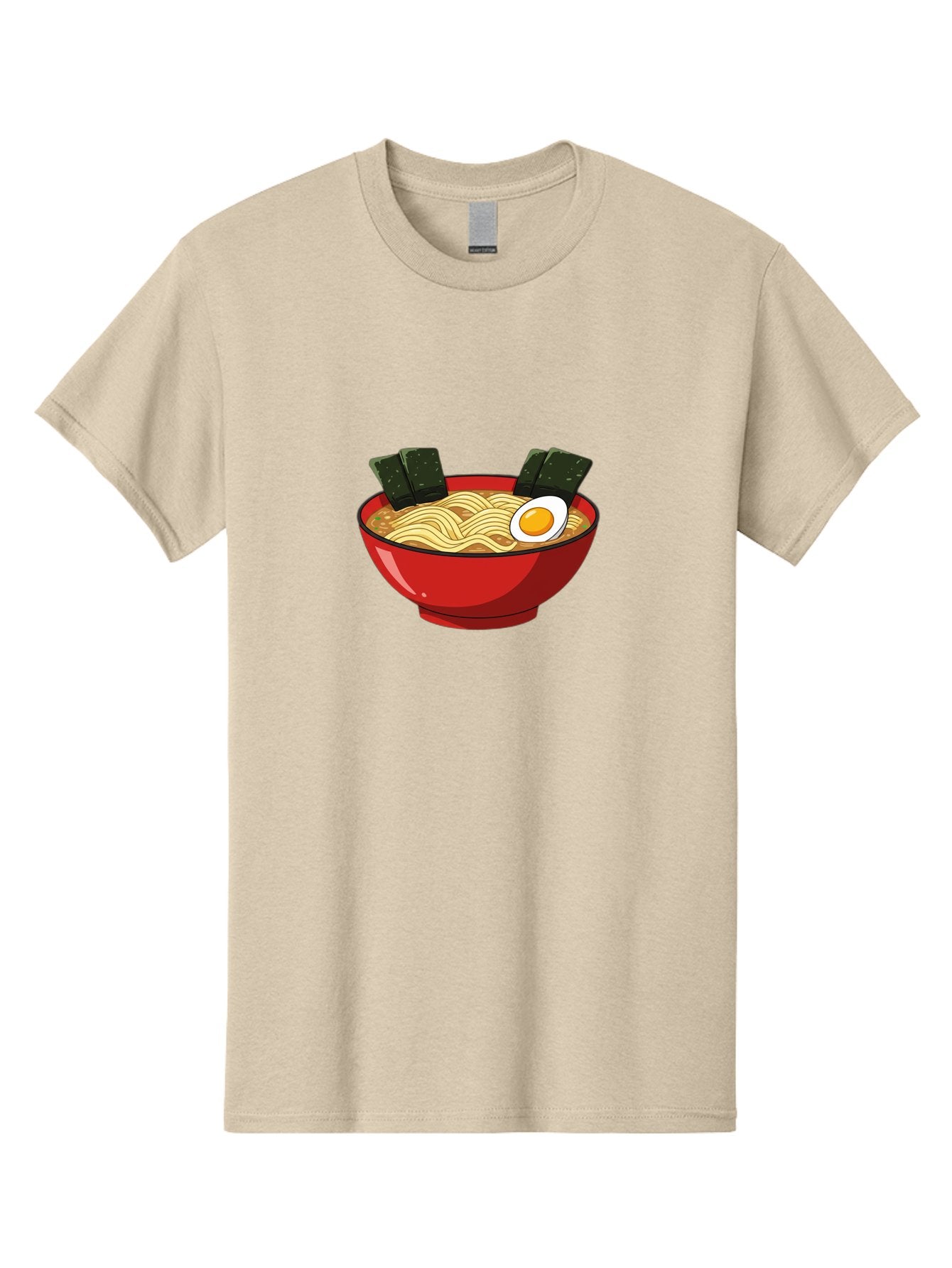 Ramen-9 Men'S Graphic Tee, 100% Cotton, Comfortable Casual Summer Wear, Machine Washable, Steaming Bowl Of Ramen, Savory Broth, Springy Noodles, Boiled Egg, Seaweed Strips, Japanese Cuisine, Comfort Food, Noodle Soup Bab289 13