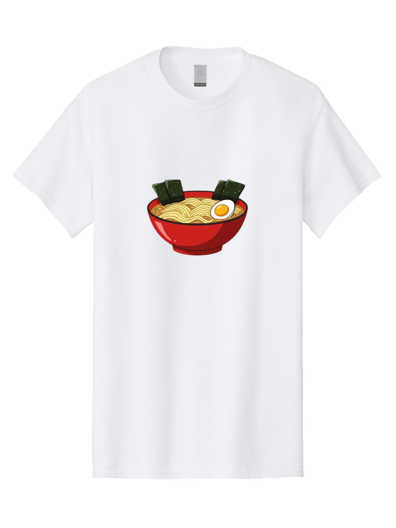 Ramen-9 Men'S Graphic Tee, 100% Cotton, Comfortable Casual Summer Wear, Machine Washable, Steaming Bowl Of Ramen, Savory Broth, Springy Noodles, Boiled Egg, Seaweed Strips, Japanese Cuisine, Comfort Food, Noodle Soup Bab289 6