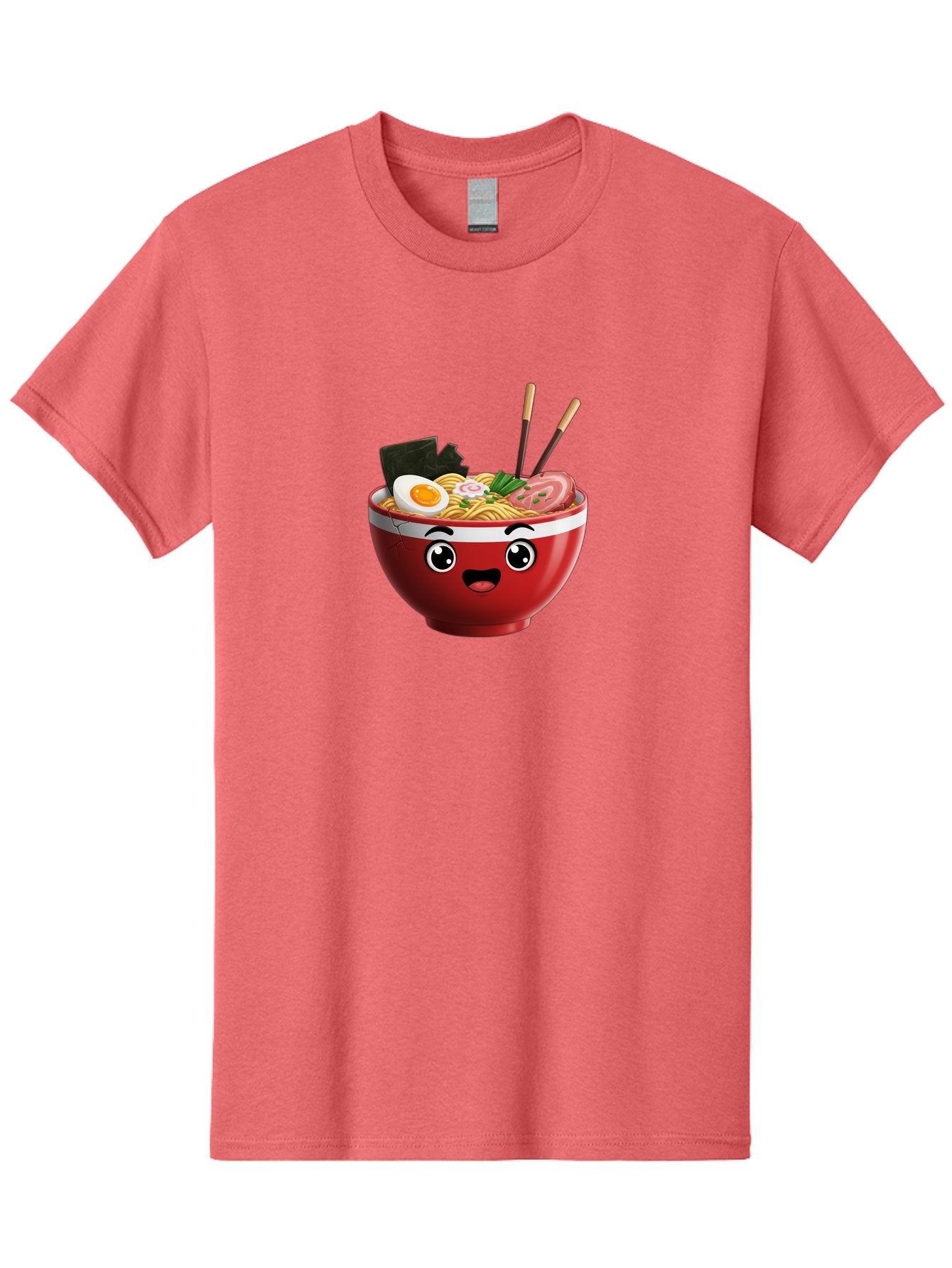 Ramen-Bowl-1 Men'S Graphic Tee, 100% Cotton, Comfortable Casual Summer Wear, Machine Washable, Cartoon Ramen, Steaming Hot Noodles, Sliced Pork, Boiled Egg, Seaweed, Chopsticks, Kawaii Food, Japanese Cuisine, Animated Meal, Fun Illustration, Bab291 15