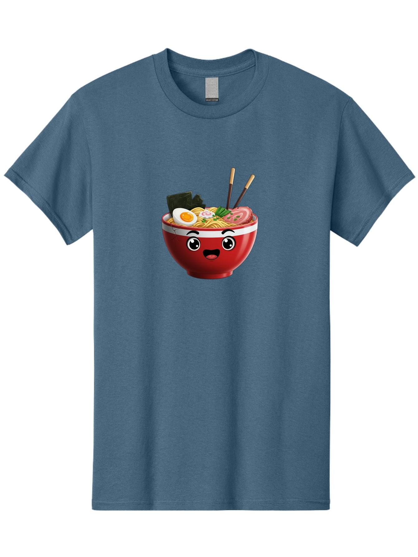 Ramen-Bowl-1 Men'S Graphic Tee, 100% Cotton, Comfortable Casual Summer Wear, Machine Washable, Cartoon Ramen, Steaming Hot Noodles, Sliced Pork, Boiled Egg, Seaweed, Chopsticks, Kawaii Food, Japanese Cuisine, Animated Meal, Fun Illustration, Bab291 14