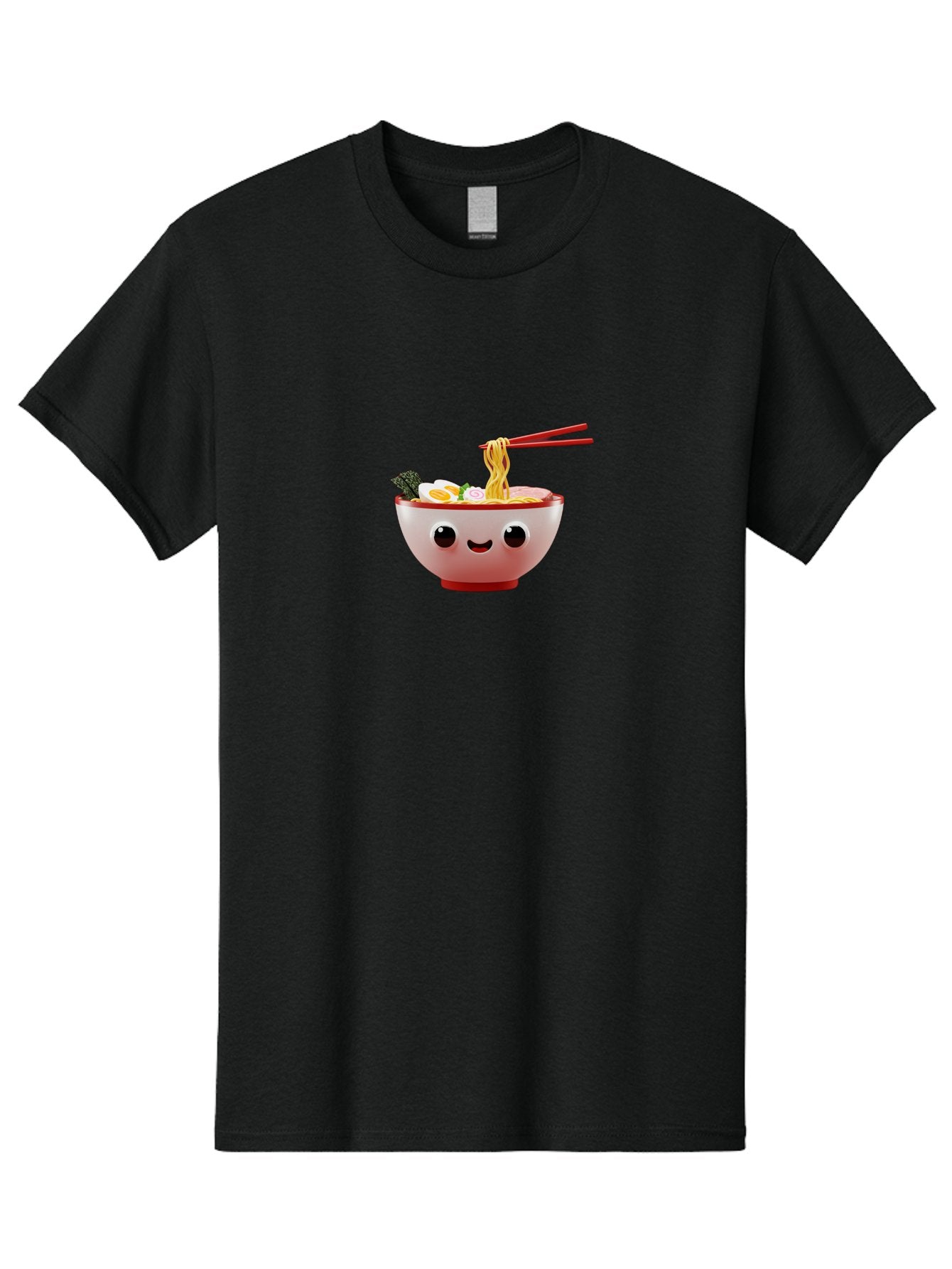 Ramen-Bowl-2 Men'S Graphic Tee, 100% Cotton, Comfortable Casual Summer Wear, Machine Washable, Delicious Ramen, Steaming Hot Noodles, Sliced Egg, Savory Broth, Food Art, Kawaii Culture, Cute Character, Japanese Cuisine, Tasty Meal, Bab292 13