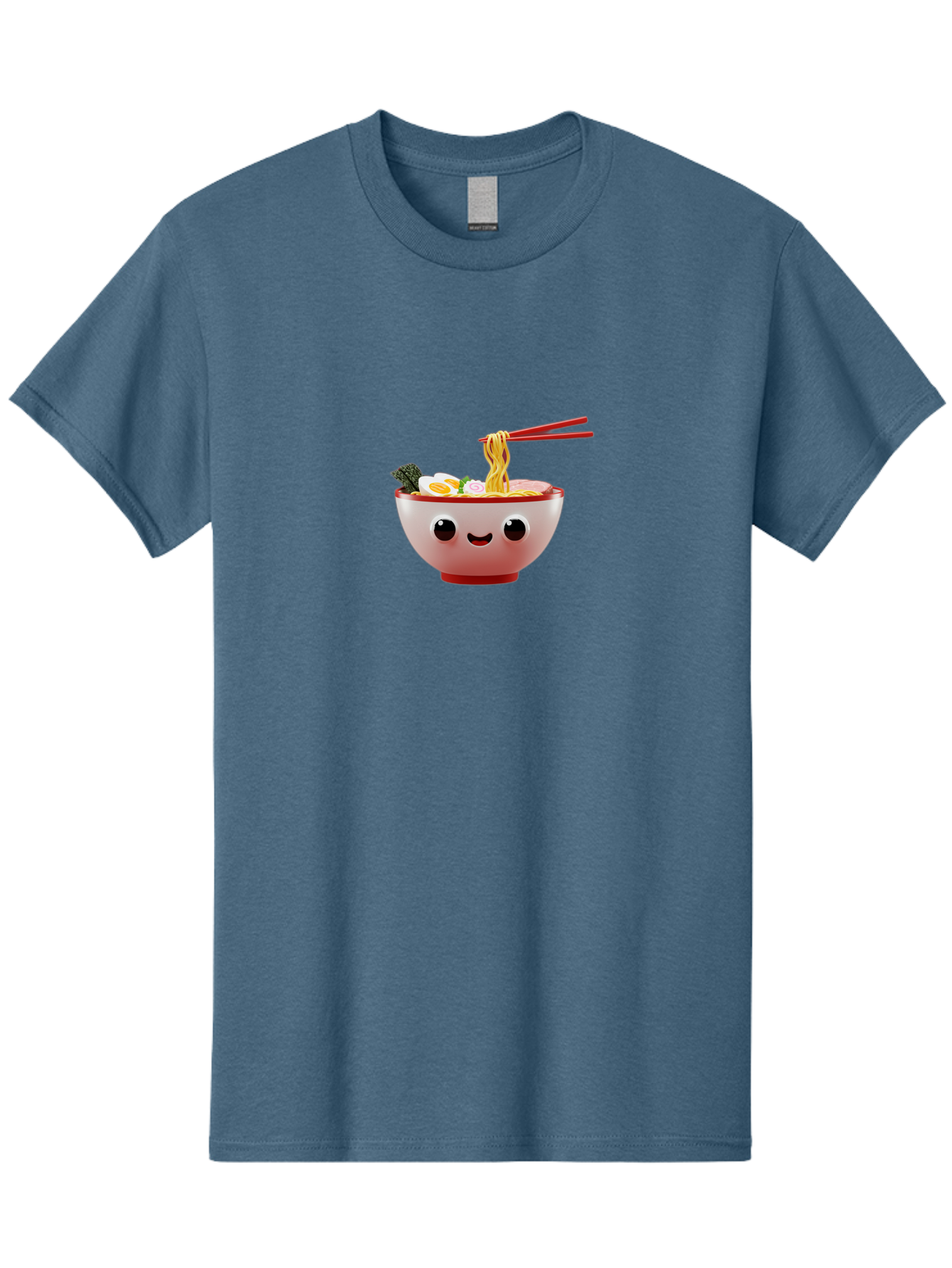 Ramen-Bowl-2 Men'S Graphic Tee, 100% Cotton, Comfortable Casual Summer Wear, Machine Washable, Delicious Ramen, Steaming Hot Noodles, Sliced Egg, Savory Broth, Food Art, Kawaii Culture, Cute Character, Japanese Cuisine, Tasty Meal, Bab292 13