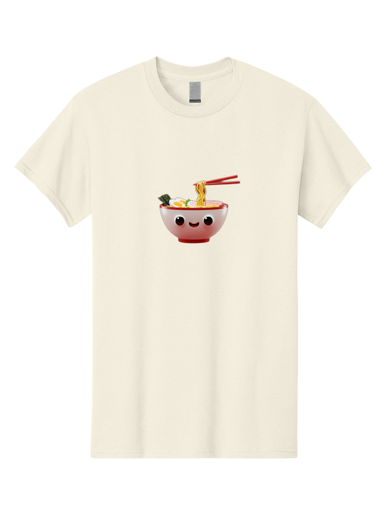 Ramen-Bowl-2 Men'S Graphic Tee, 100% Cotton, Comfortable Casual Summer Wear, Machine Washable, Delicious Ramen, Steaming Hot Noodles, Sliced Egg, Savory Broth, Food Art, Kawaii Culture, Cute Character, Japanese Cuisine, Tasty Meal, Bab292 25