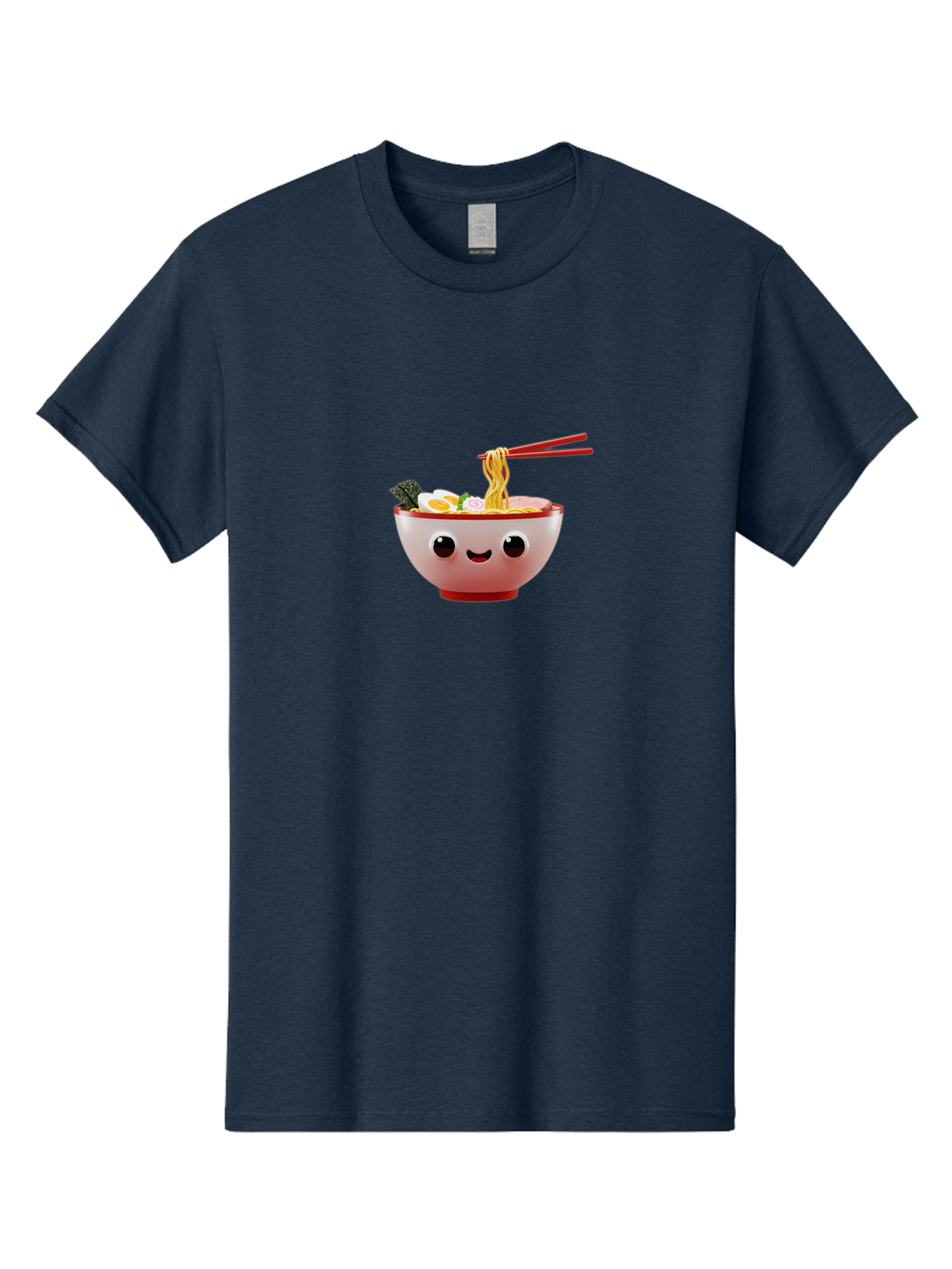 Ramen-Bowl-2 Men'S Graphic Tee, 100% Cotton, Comfortable Casual Summer Wear, Machine Washable, Delicious Ramen, Steaming Hot Noodles, Sliced Egg, Savory Broth, Food Art, Kawaii Culture, Cute Character, Japanese Cuisine, Tasty Meal, Bab292 7