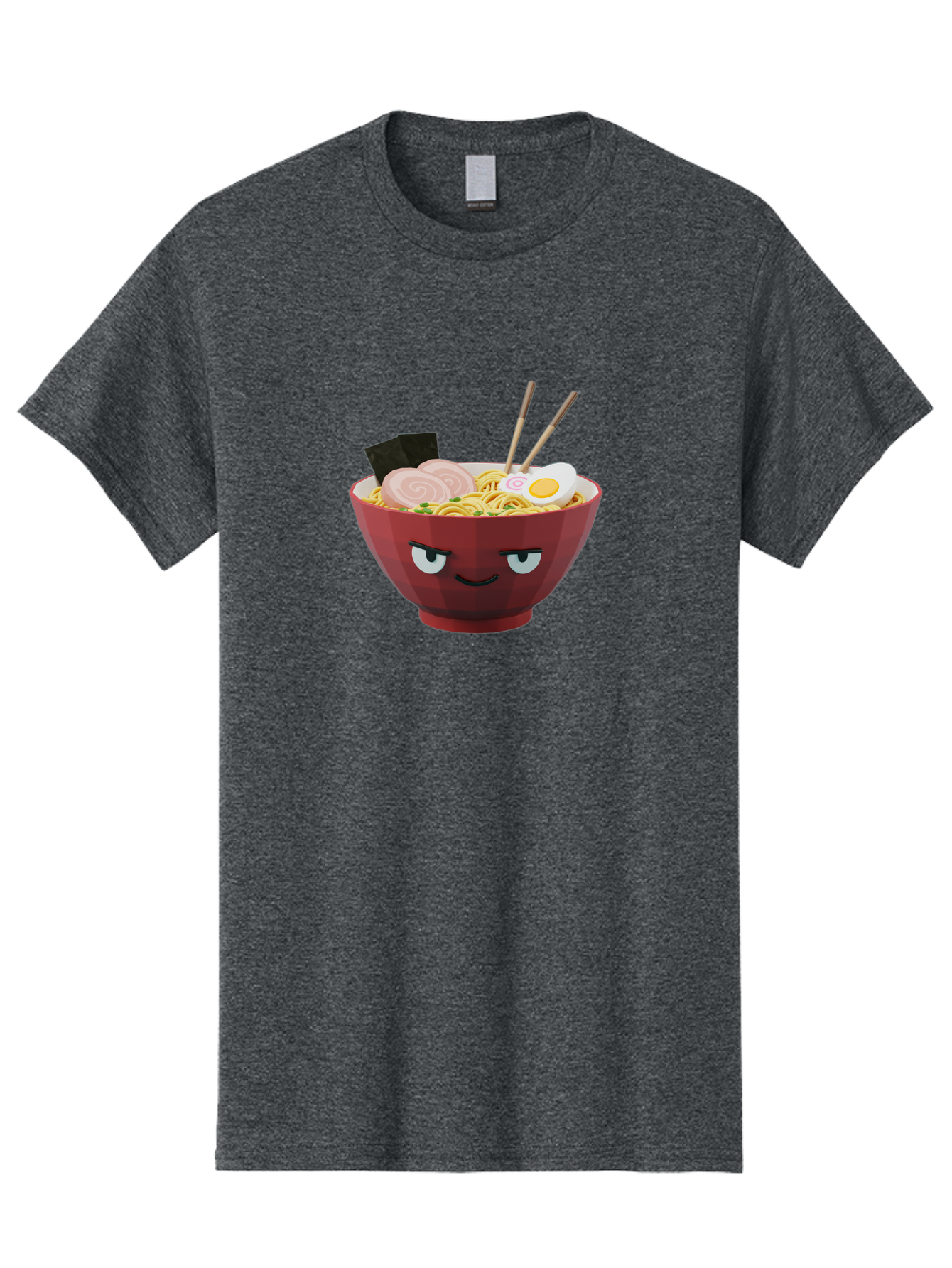Ramen-Bowl-5 Men'S Graphic Tee, 100% Cotton, Comfortable Casual Summer Wear, Machine Washable, Cartoon Ramen Bowl, Angry Face, Ramen Noodles, Egg, Ham, Chopsticks, Japanese Food, Kawaii Style, Cartoon Character, Noodle Soup, Anime-Inspired Bab295 21