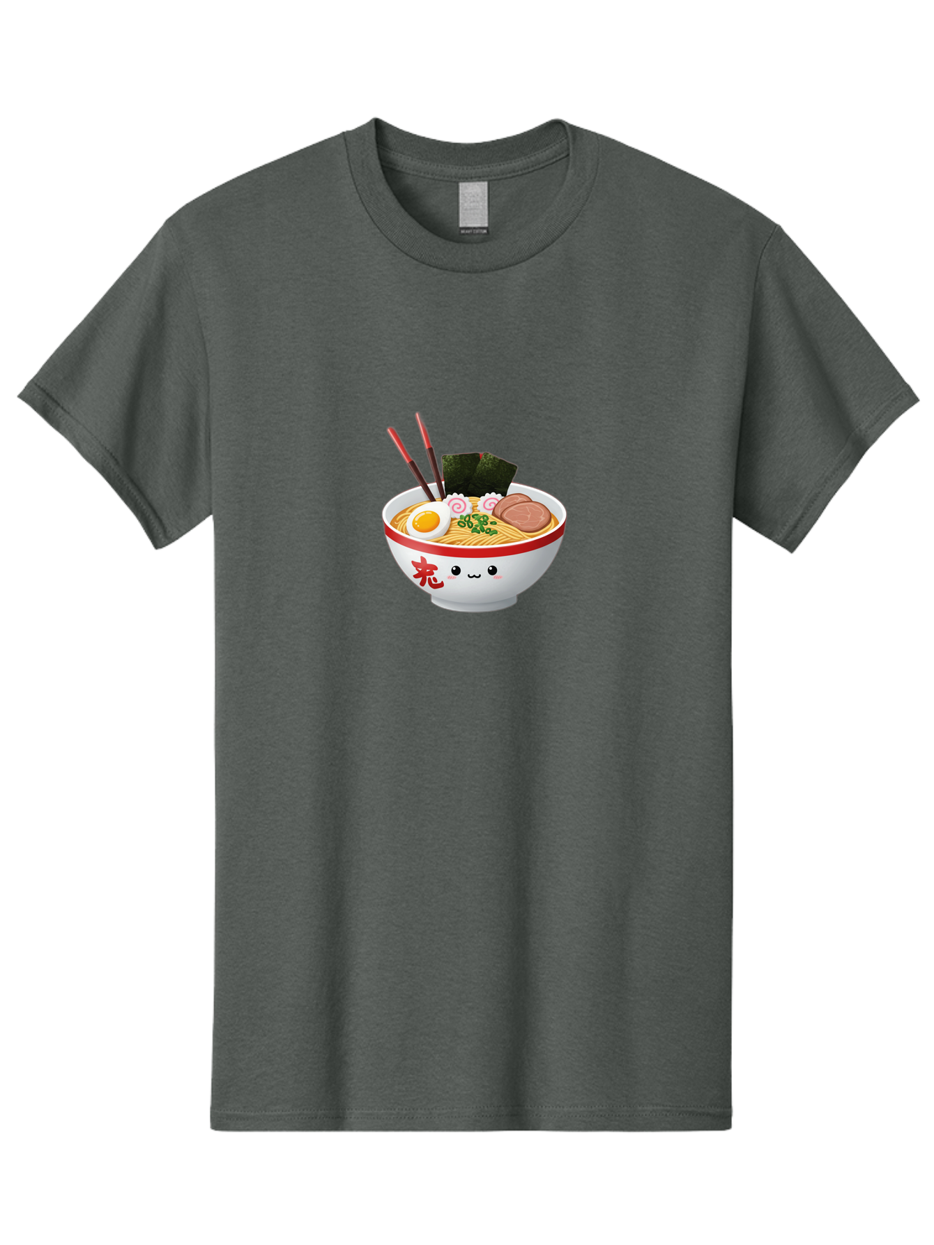 Ramen-Bowl-6 Men'S Graphic Tee, 100% Cotton, Comfortable Casual Summer Wear, Machine Washable, Bowl Of Ramen, Japanese Noodles, Boiled Egg, Green Onions, Seaweed, Sausage, Chopsticks, Anime Food, Kawaii, Cartoon Style, Food Illustration Bab296 17