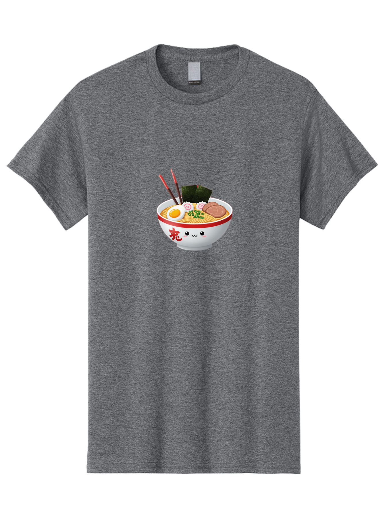 Ramen-Bowl-6 Men'S Graphic Tee, 100% Cotton, Comfortable Casual Summer Wear, Machine Washable, Bowl Of Ramen, Japanese Noodles, Boiled Egg, Green Onions, Seaweed, Sausage, Chopsticks, Anime Food, Kawaii, Cartoon Style, Food Illustration Bab296 19
