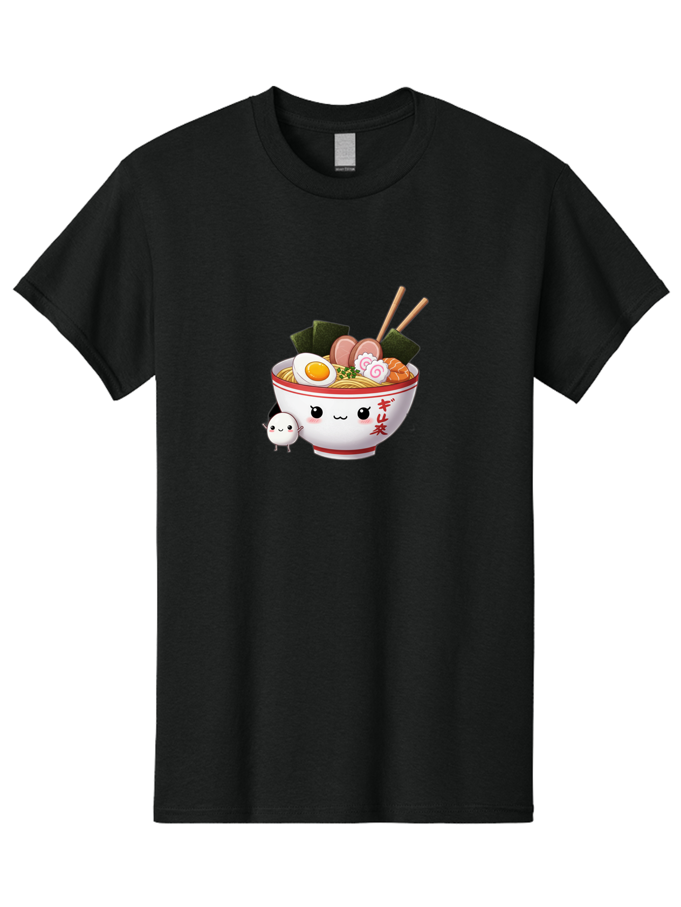Ramen-Bowl-8 Men'S Graphic Tee, 100% Cotton, Comfortable Casual Summer Wear, Machine Washable, Kawaii Ramen, Steaming Hot Noodles, Boiled Egg, Sliced Pork, Seaweed, Japanese Cuisine, Cartoon Food, Ramen Character, Adorable Illustration, Bab298 25