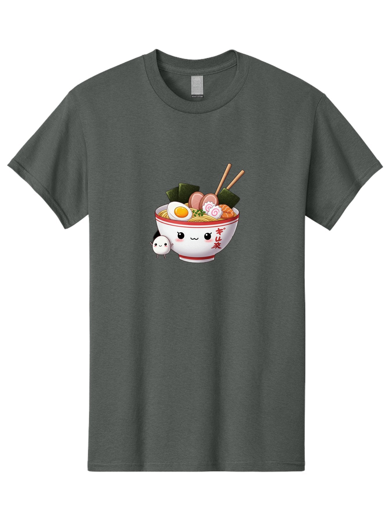 Ramen-Bowl-8 Men'S Graphic Tee, 100% Cotton, Comfortable Casual Summer Wear, Machine Washable, Kawaii Ramen, Steaming Hot Noodles, Boiled Egg, Sliced Pork, Seaweed, Japanese Cuisine, Cartoon Food, Ramen Character, Adorable Illustration, Bab298 14