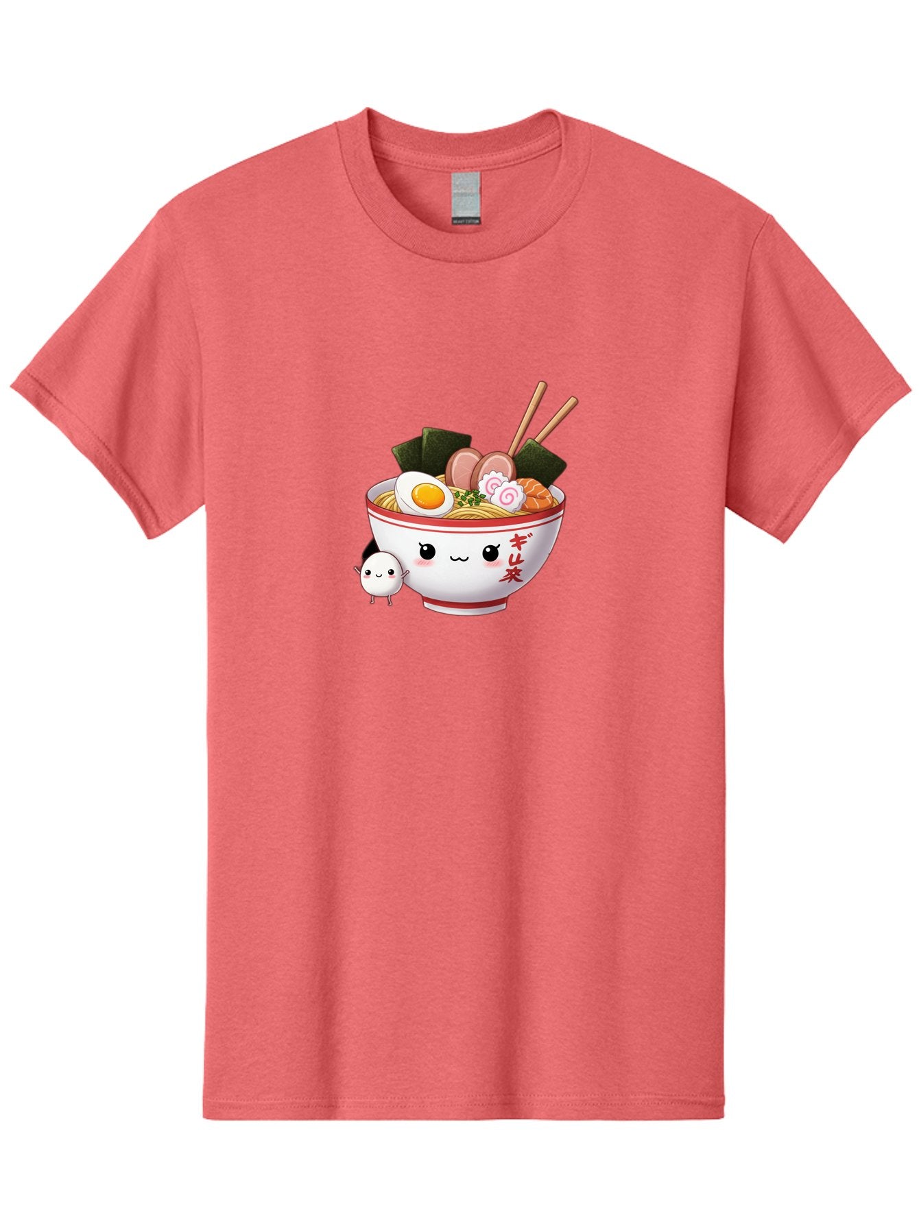 Ramen-Bowl-8 Men'S Graphic Tee, 100% Cotton, Comfortable Casual Summer Wear, Machine Washable, Kawaii Ramen, Steaming Hot Noodles, Boiled Egg, Sliced Pork, Seaweed, Japanese Cuisine, Cartoon Food, Ramen Character, Adorable Illustration, Bab298 12