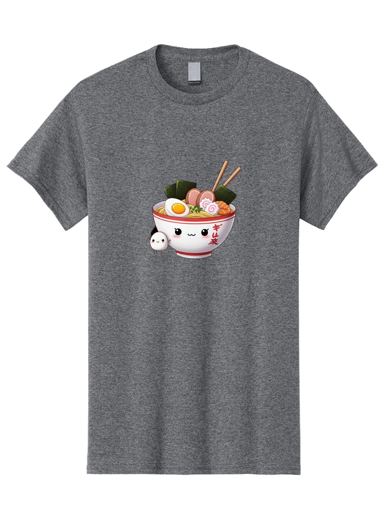 Ramen-Bowl-8 Men'S Graphic Tee, 100% Cotton, Comfortable Casual Summer Wear, Machine Washable, Kawaii Ramen, Steaming Hot Noodles, Boiled Egg, Sliced Pork, Seaweed, Japanese Cuisine, Cartoon Food, Ramen Character, Adorable Illustration, Bab298 10