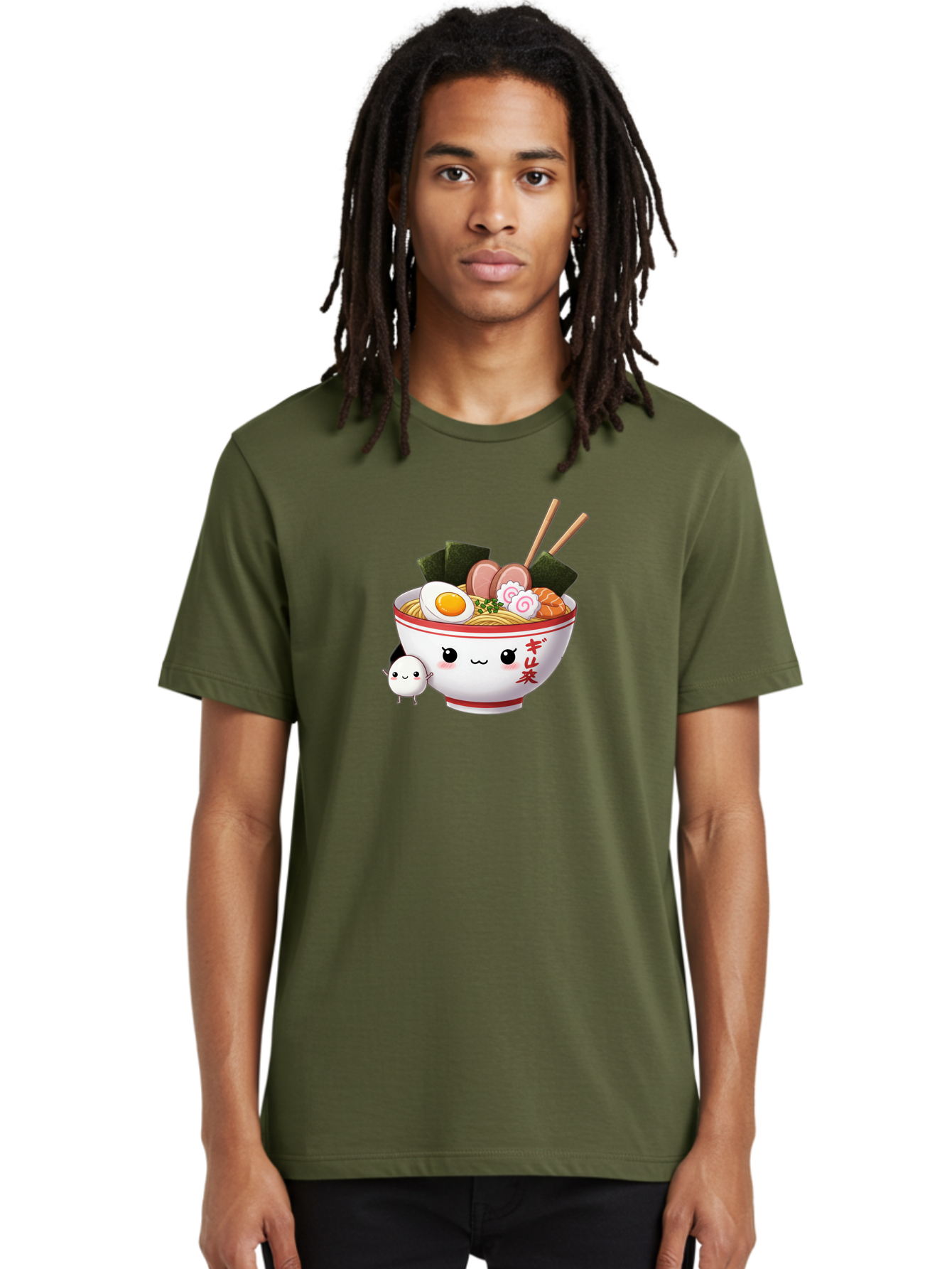 Ramen-Bowl-8 Men'S Graphic Tee, 100% Cotton, Comfortable Casual Summer Wear, Machine Washable, Kawaii Ramen, Steaming Hot Noodles, Boiled Egg, Sliced Pork, Seaweed, Japanese Cuisine, Cartoon Food, Ramen Character, Adorable Illustration, Bab298 14
