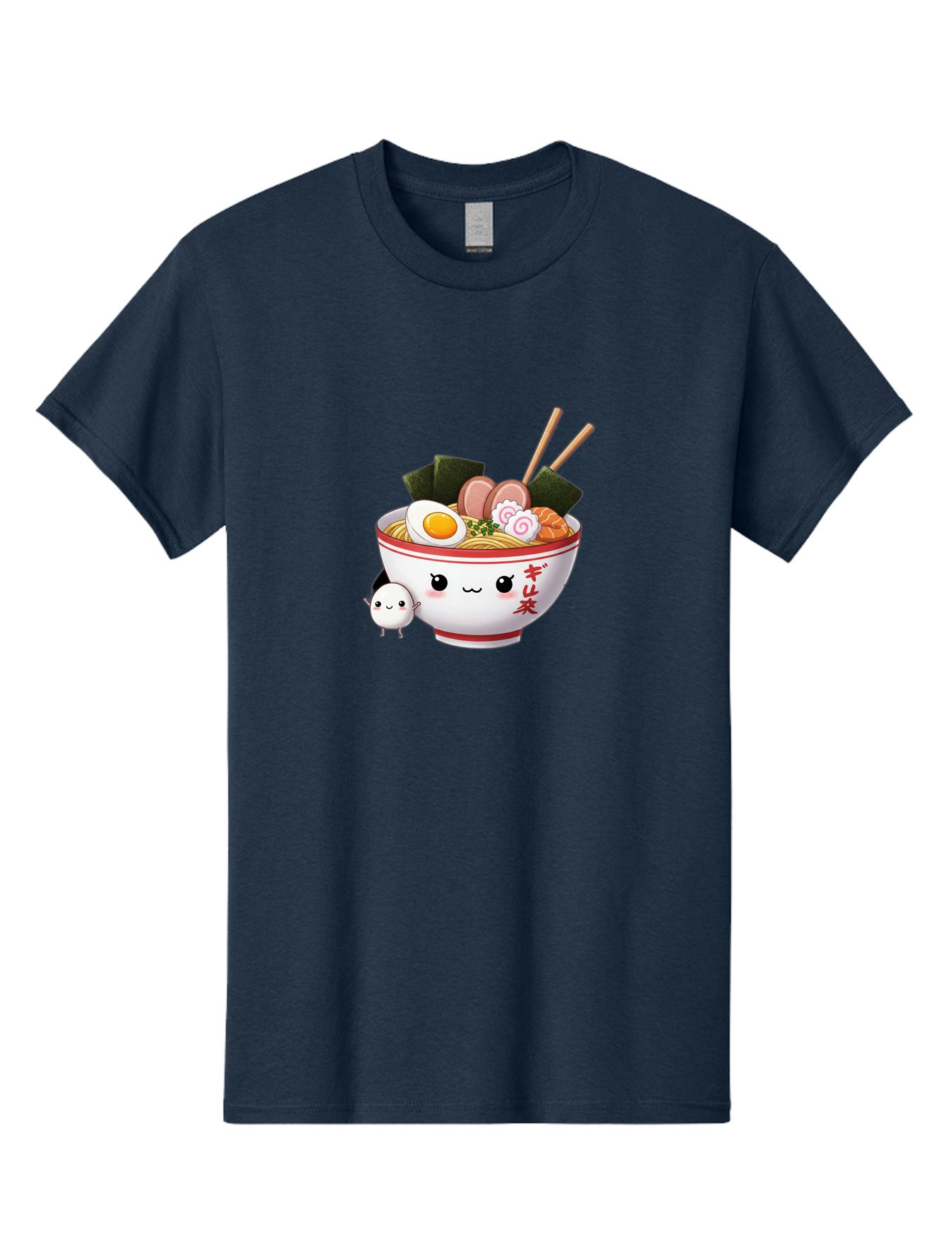 Ramen-Bowl-8 Men'S Graphic Tee, 100% Cotton, Comfortable Casual Summer Wear, Machine Washable, Kawaii Ramen, Steaming Hot Noodles, Boiled Egg, Sliced Pork, Seaweed, Japanese Cuisine, Cartoon Food, Ramen Character, Adorable Illustration, Bab298 11