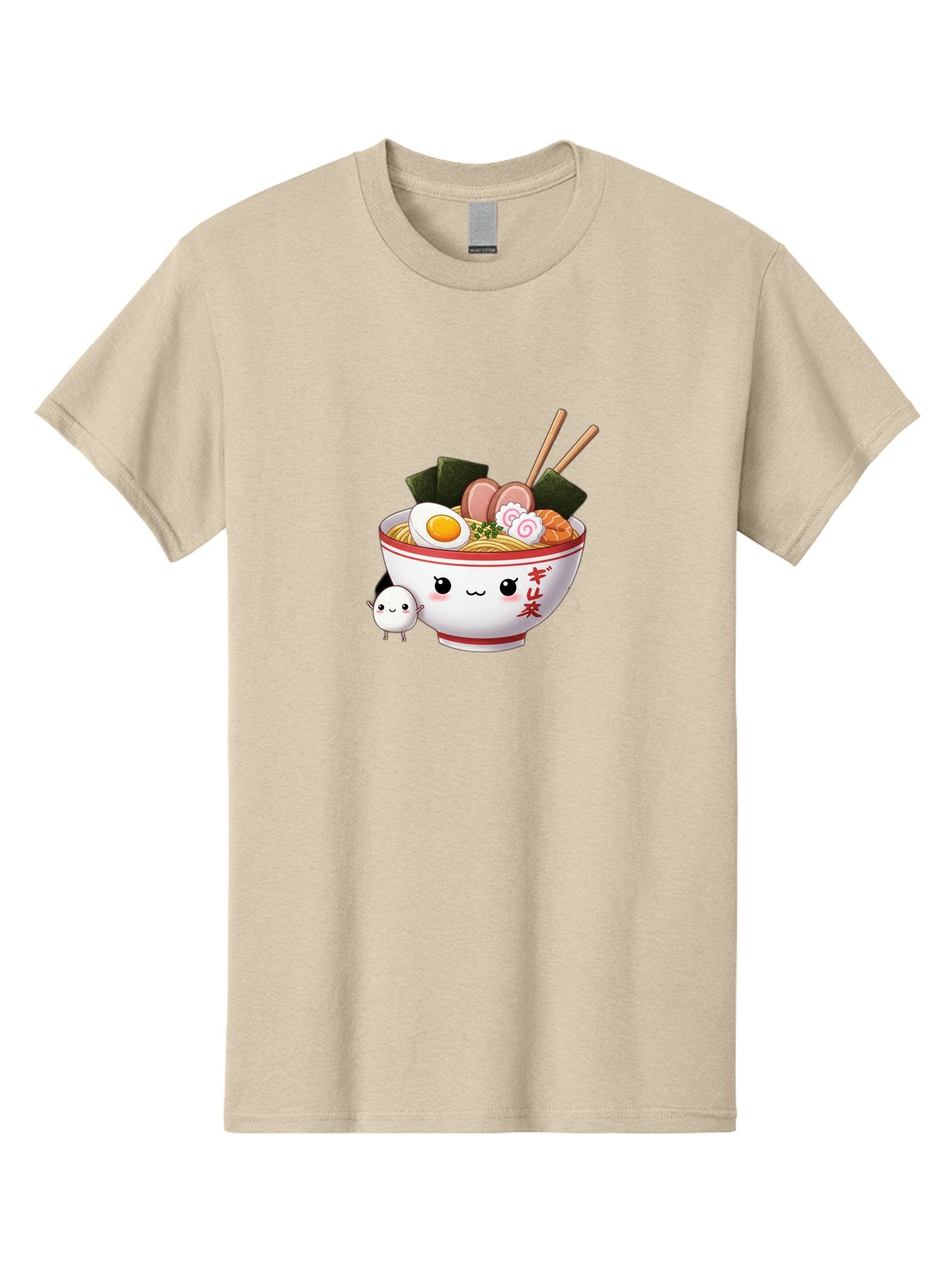 Ramen-Bowl-8 Men'S Graphic Tee, 100% Cotton, Comfortable Casual Summer Wear, Machine Washable, Kawaii Ramen, Steaming Hot Noodles, Boiled Egg, Sliced Pork, Seaweed, Japanese Cuisine, Cartoon Food, Ramen Character, Adorable Illustration, Bab298 13