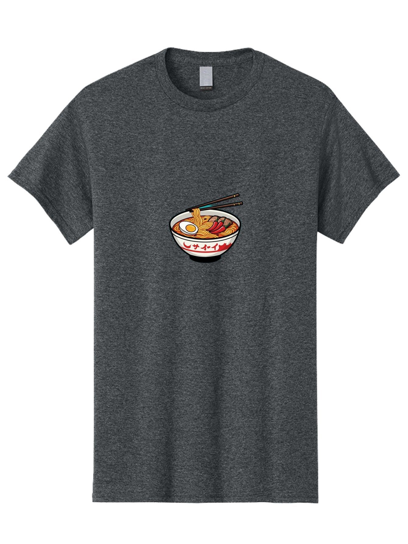 Ramen-Bowl-9 Men'S Graphic Tee, 100% Cotton, Comfortable Casual Summer Wear, Machine Washable, Bowl Of Ramen, Japanese Noodle Soup, Spicy Food, Hot Meal, Savory Dish, Noodle Bowl, Steaming Hot, Egg, Meat, Chili Peppers, Asian Cuisine, Bab299 5