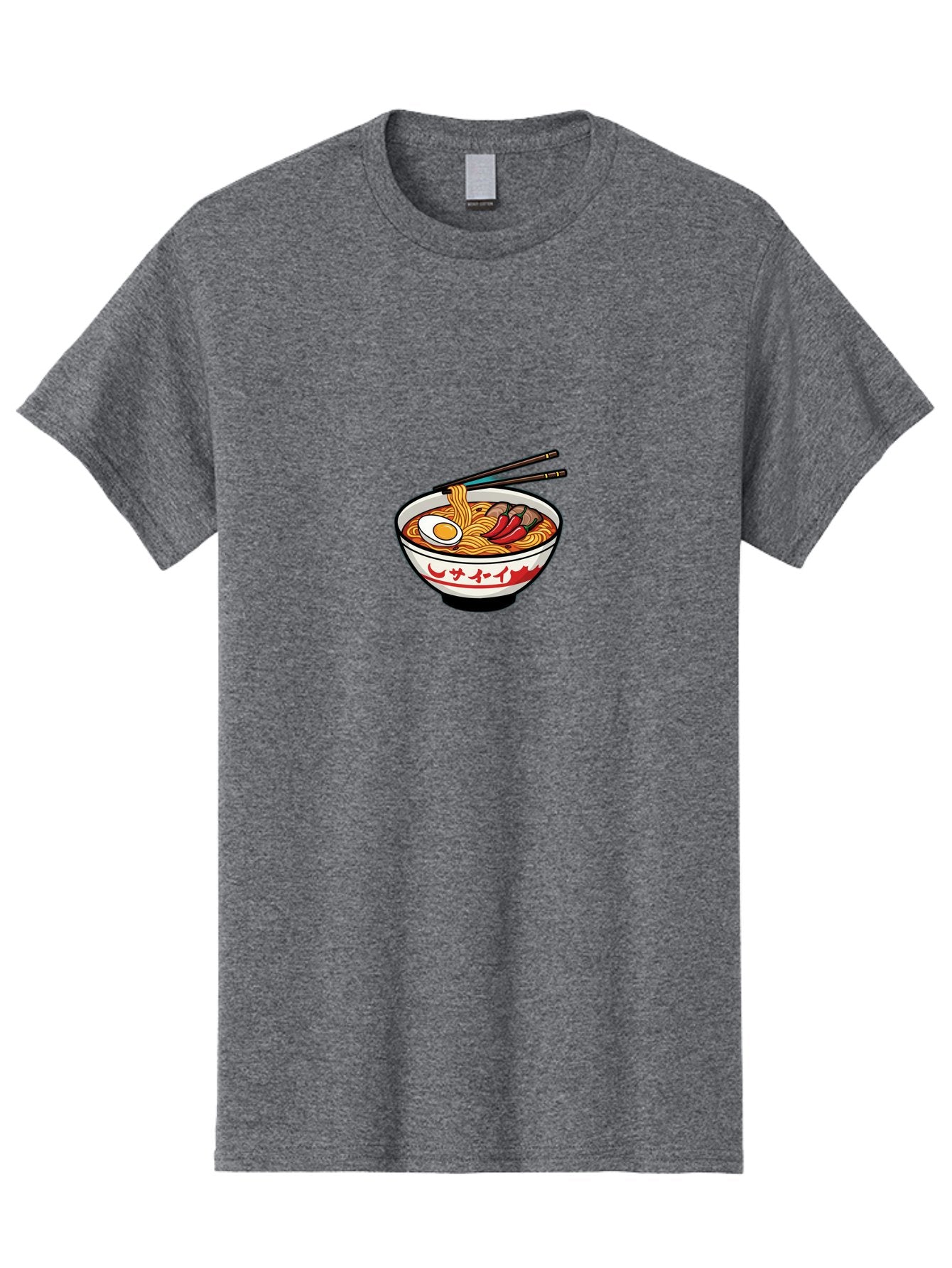 Ramen-Bowl-9 Men'S Graphic Tee, 100% Cotton, Comfortable Casual Summer Wear, Machine Washable, Bowl Of Ramen, Japanese Noodle Soup, Spicy Food, Hot Meal, Savory Dish, Noodle Bowl, Steaming Hot, Egg, Meat, Chili Peppers, Asian Cuisine, Bab299 4