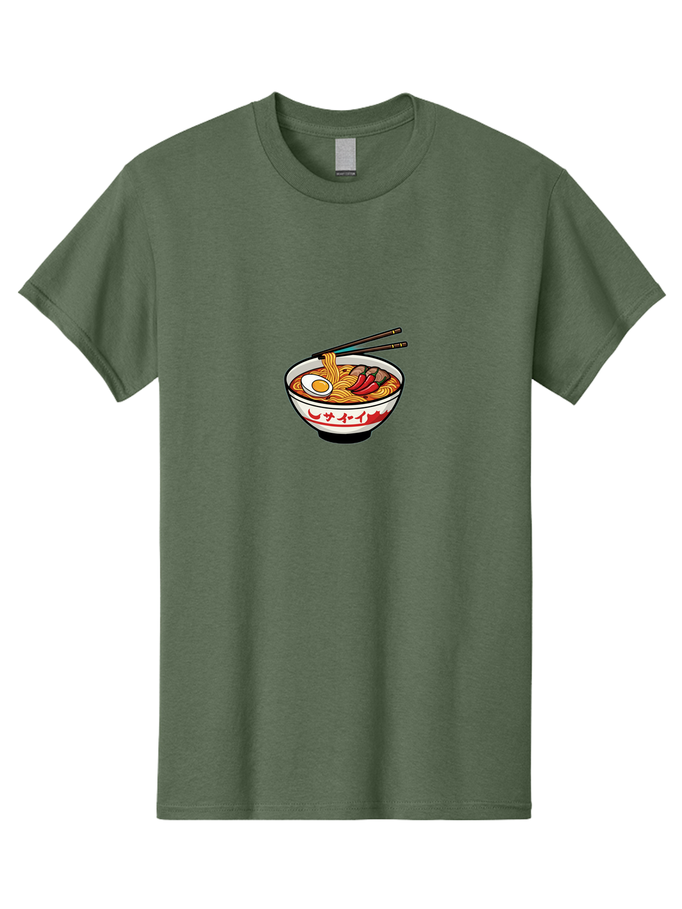 Ramen-Bowl-9 Men'S Graphic Tee, 100% Cotton, Comfortable Casual Summer Wear, Machine Washable, Bowl Of Ramen, Japanese Noodle Soup, Spicy Food, Hot Meal, Savory Dish, Noodle Bowl, Steaming Hot, Egg, Meat, Chili Peppers, Asian Cuisine, Bab299 17