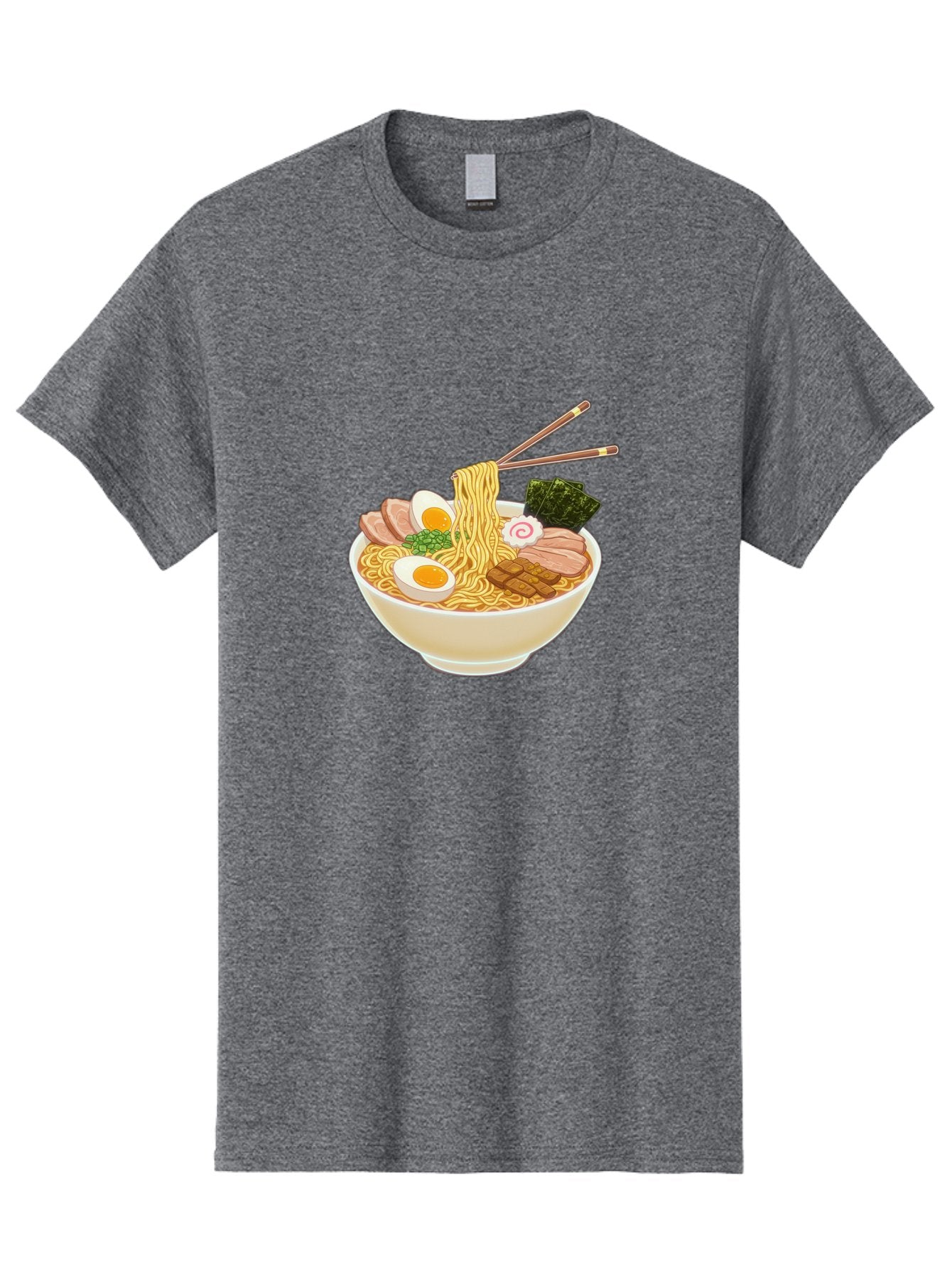 Ramen-Noodle-1 Men'S Graphic Tee, 100% Cotton, Comfortable Casual Summer Wear, Machine Washable, Delicious Ramen, Steaming Hot Noodles, Savory Pork Slices, Boiled Egg, Seaweed, Chopsticks, Japanese Cuisine, Noodle Soup, Comfort Food, Bab302 12
