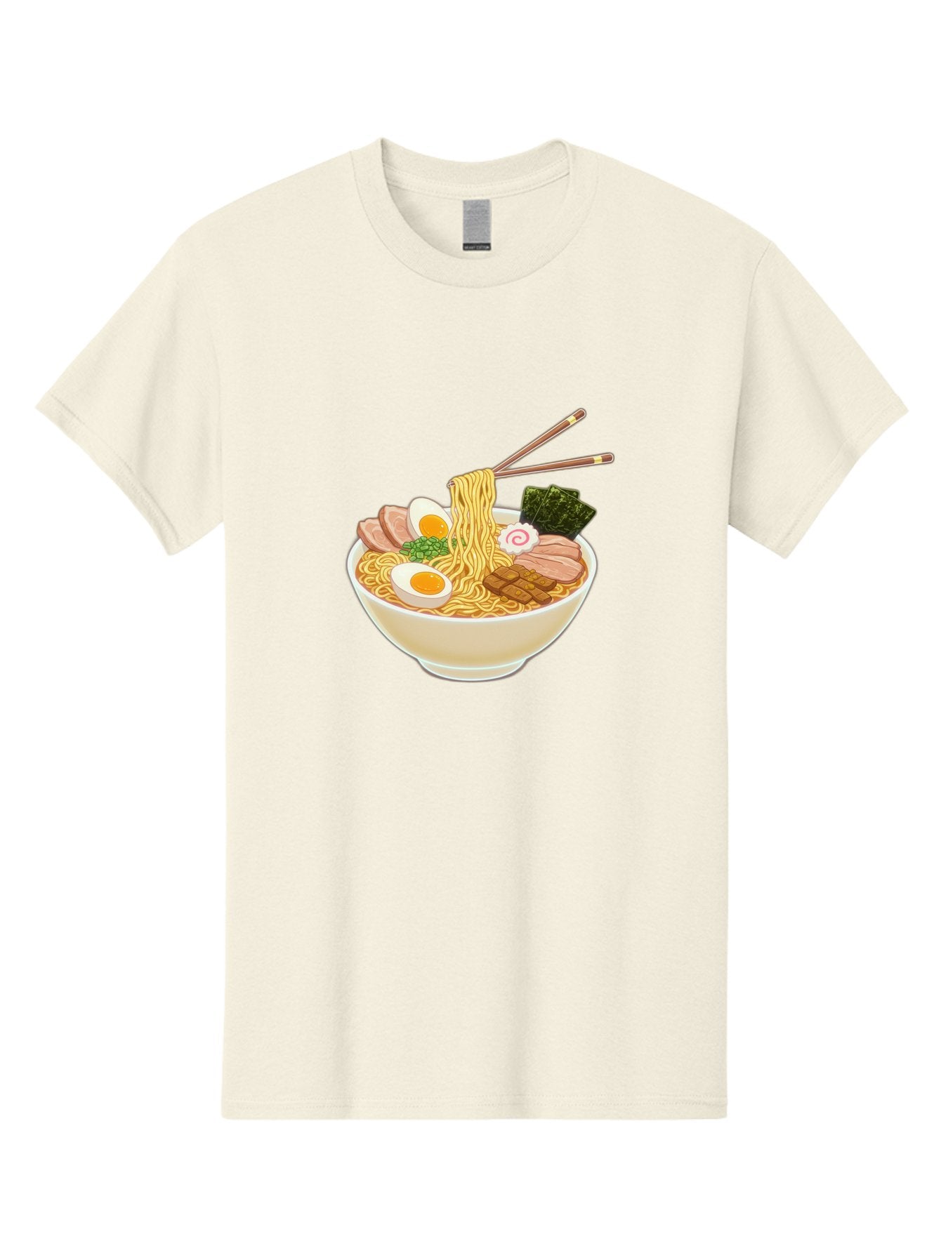 Ramen-Noodle-1 Men'S Graphic Tee, 100% Cotton, Comfortable Casual Summer Wear, Machine Washable, Delicious Ramen, Steaming Hot Noodles, Savory Pork Slices, Boiled Egg, Seaweed, Chopsticks, Japanese Cuisine, Noodle Soup, Comfort Food, Bab302 11