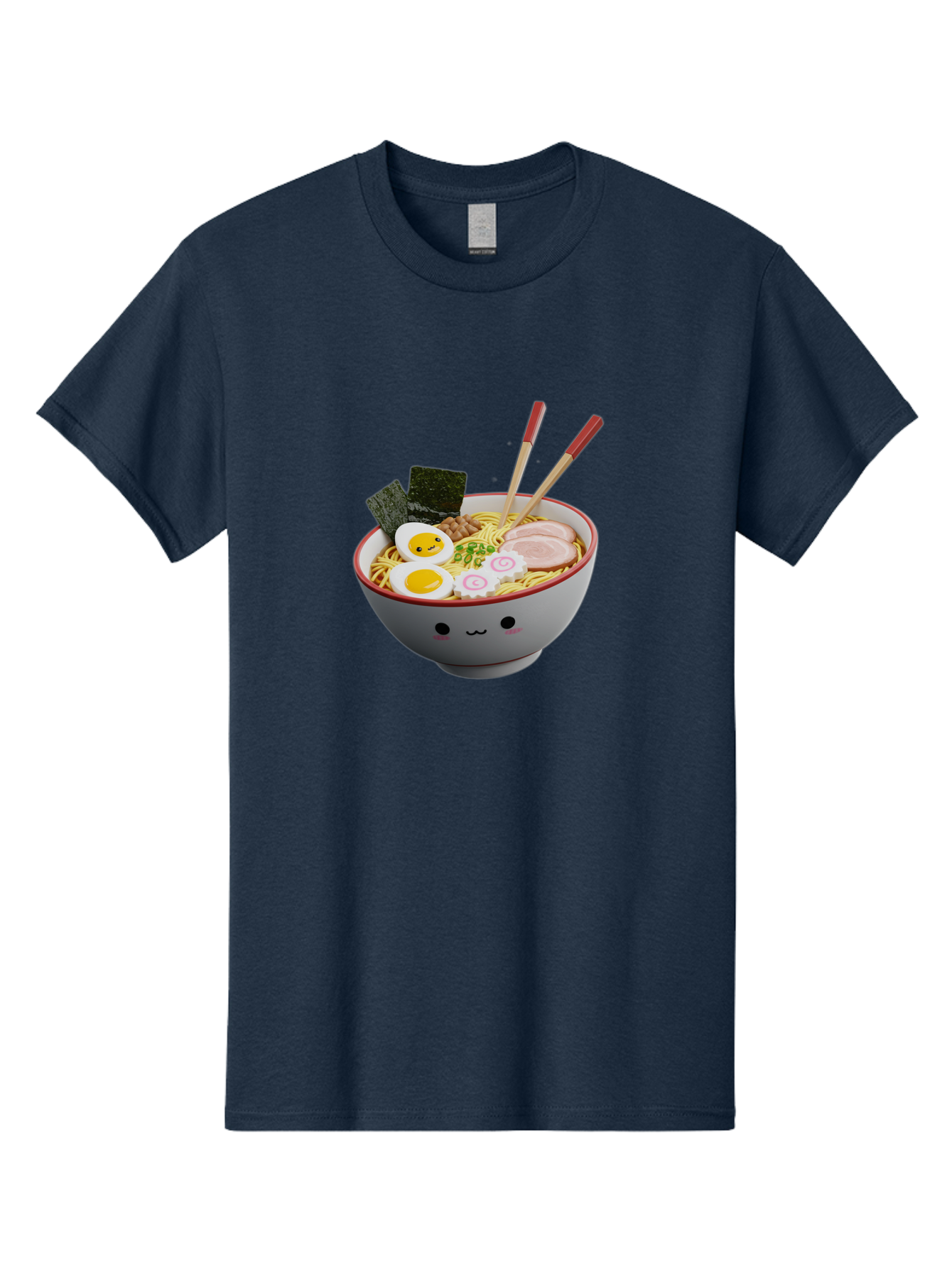 Ramen-Noodle-Bowl-2 Men'S Graphic Tee, 100% Cotton, Comfortable Casual Summer Wear, Machine Washable, Delicious Ramen, Steaming Hot Noodles, Boiled Egg, Sliced Pork, Seaweed, Chopsticks, Cartoon Bowl, Kawaii Food, Japanese Cuisine, Bab304 29