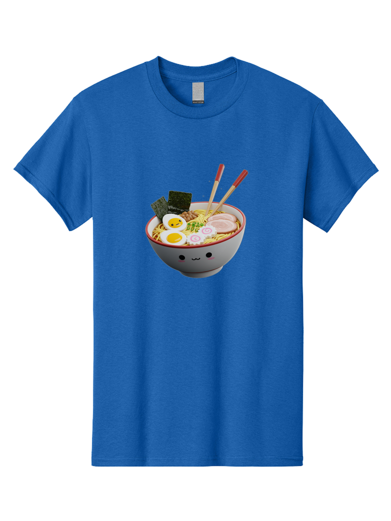 Ramen-Noodle-Bowl-2 Men'S Graphic Tee, 100% Cotton, Comfortable Casual Summer Wear, Machine Washable, Delicious Ramen, Steaming Hot Noodles, Boiled Egg, Sliced Pork, Seaweed, Chopsticks, Cartoon Bowl, Kawaii Food, Japanese Cuisine, Bab304 19