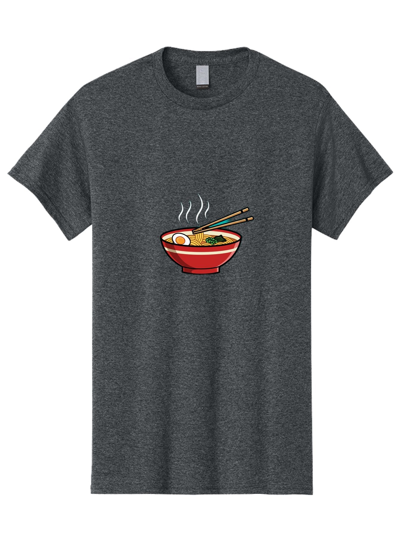 Ramen-Noodle-Bowl-4 Men'S Graphic Tee, 100% Cotton, Comfortable Casual Summer Wear, Machine Washable, Steaming Hot Ramen, Japanese Noodle Soup, Delicious Meal, Bowl Of Noodles, Chopsticks, Boiled Egg, Green Onions, Savory Dish, Asian Cuisine, Bab306 8
