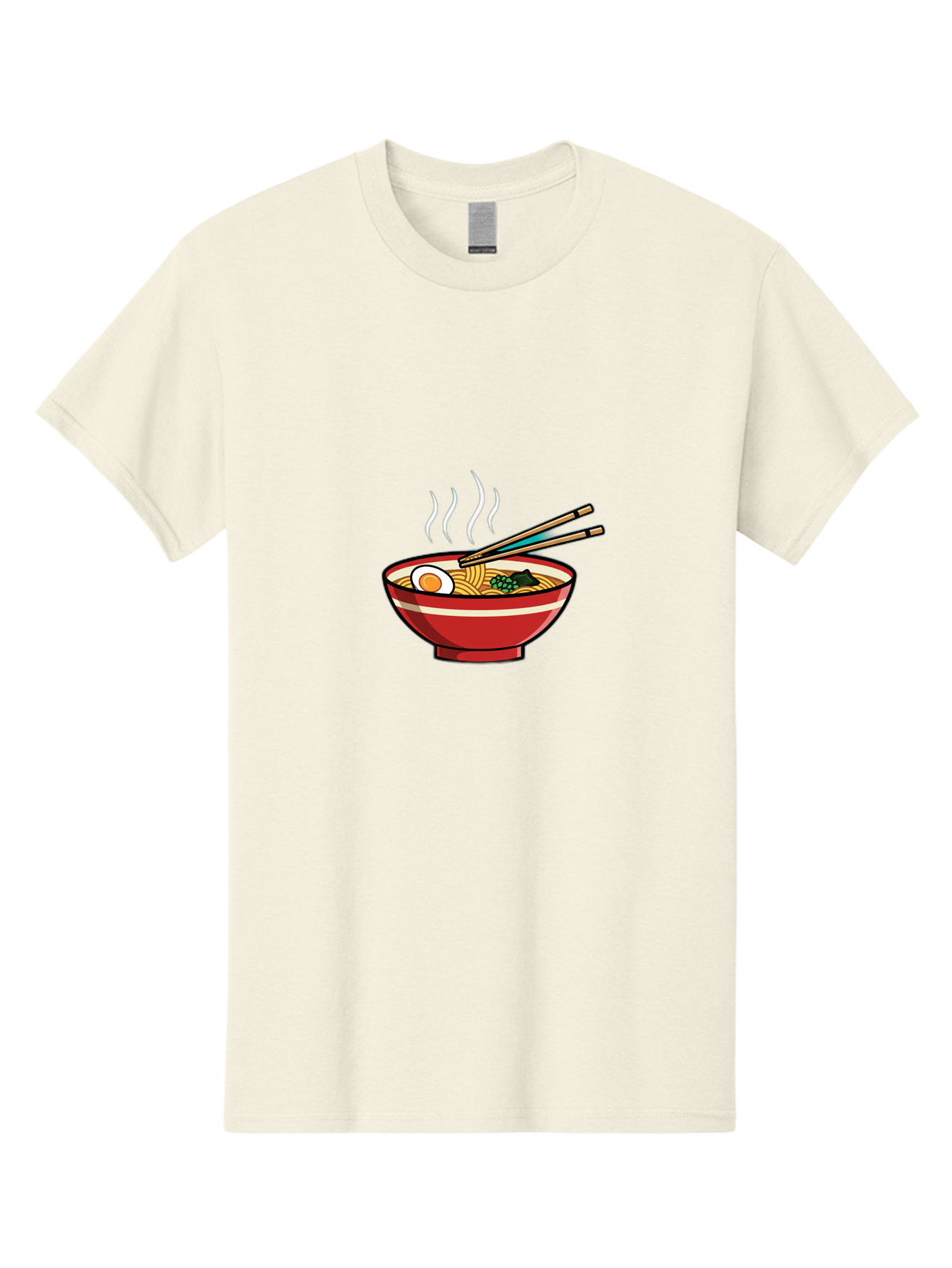Ramen-Noodle-Bowl-4 Men'S Graphic Tee, 100% Cotton, Comfortable Casual Summer Wear, Machine Washable, Steaming Hot Ramen, Japanese Noodle Soup, Delicious Meal, Bowl Of Noodles, Chopsticks, Boiled Egg, Green Onions, Savory Dish, Asian Cuisine, Bab306 25