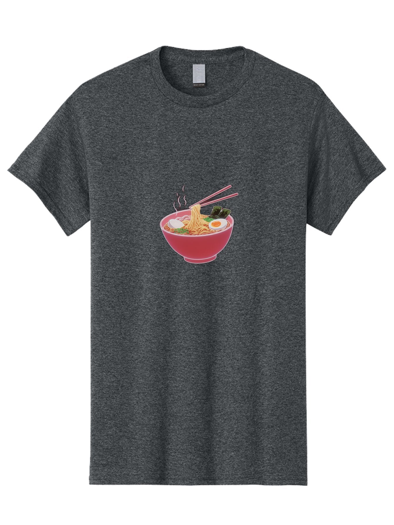 Ramen-Noodles-4 Men'S Graphic Tee, 100% Cotton, Comfortable Casual Summer Wear, Machine Washable, Steaming Hot Ramen, Bowl Of Noodles, Sliced Boiled Egg, Seaweed, Savory Toppings, Asian Cuisine, Comfort Food, Delicious Meal, Bab312 5