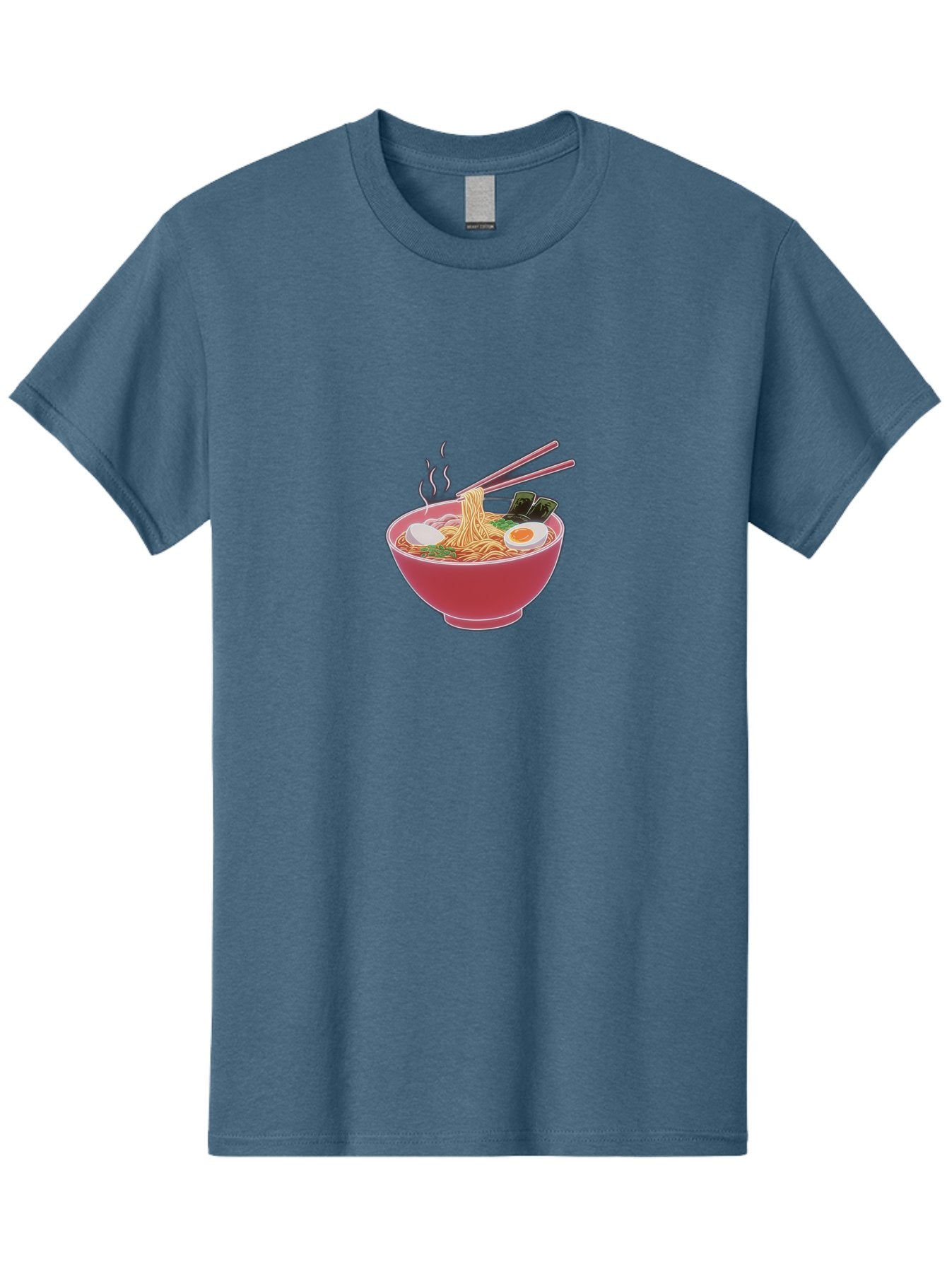 Ramen-Noodles-4 Men'S Graphic Tee, 100% Cotton, Comfortable Casual Summer Wear, Machine Washable, Steaming Hot Ramen, Bowl Of Noodles, Sliced Boiled Egg, Seaweed, Savory Toppings, Asian Cuisine, Comfort Food, Delicious Meal, Bab312 15